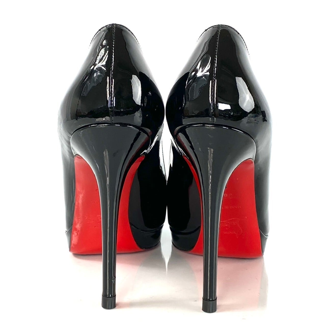 クリスチャンルブタン Christian Louboutin パンプス ピンヒール パテント 36 1/2 23.5cm 黒