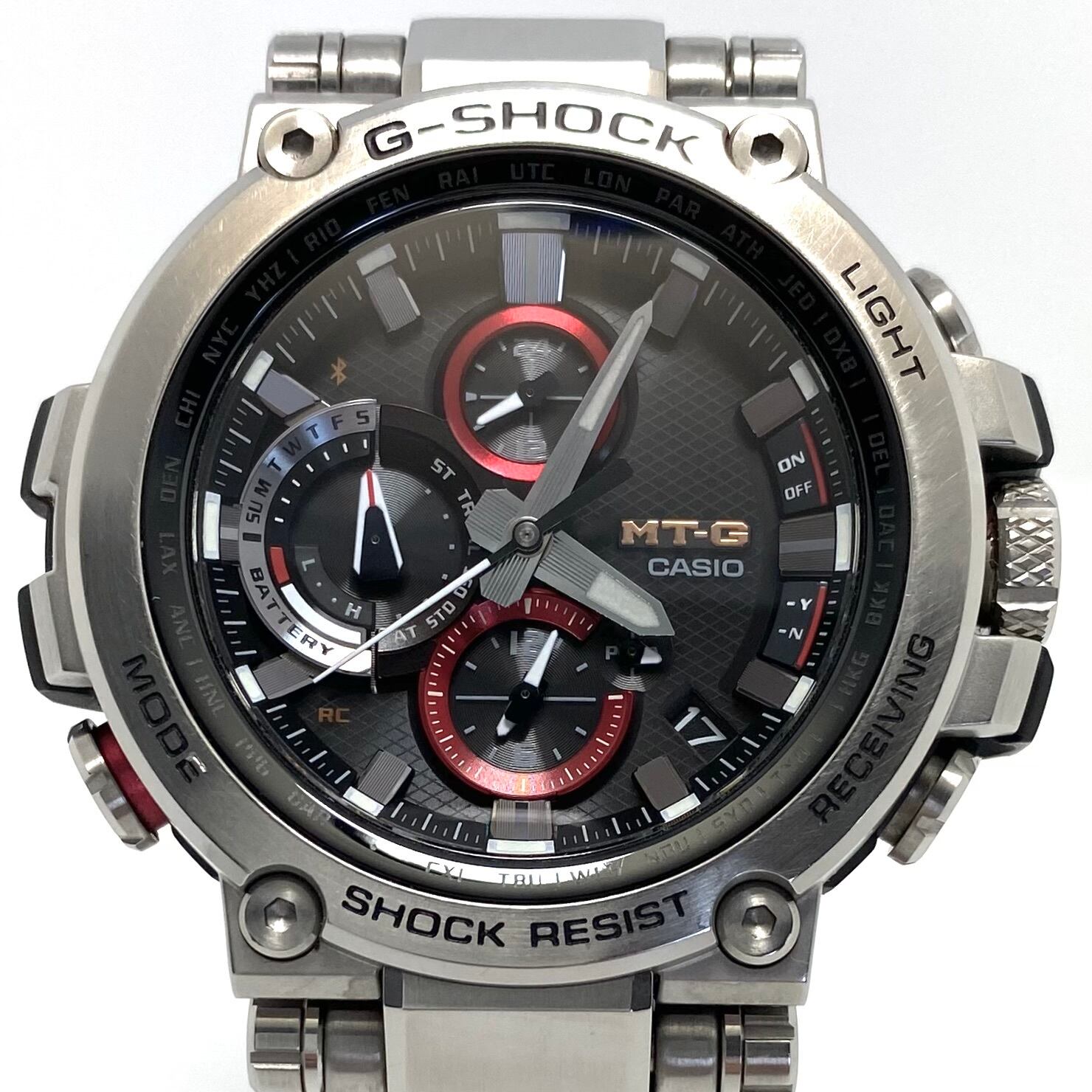 カシオ CASIO ジーショック G-SHOCK MT-G MTG-B1000D-1AJF 電波ソーラー Bluetooth 黒 デイト表示