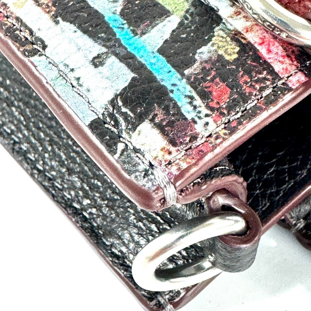 【ほぼ未使用】コーチ Coach CM213 ミニトートバッグ ミント&サーフ マルチカラー