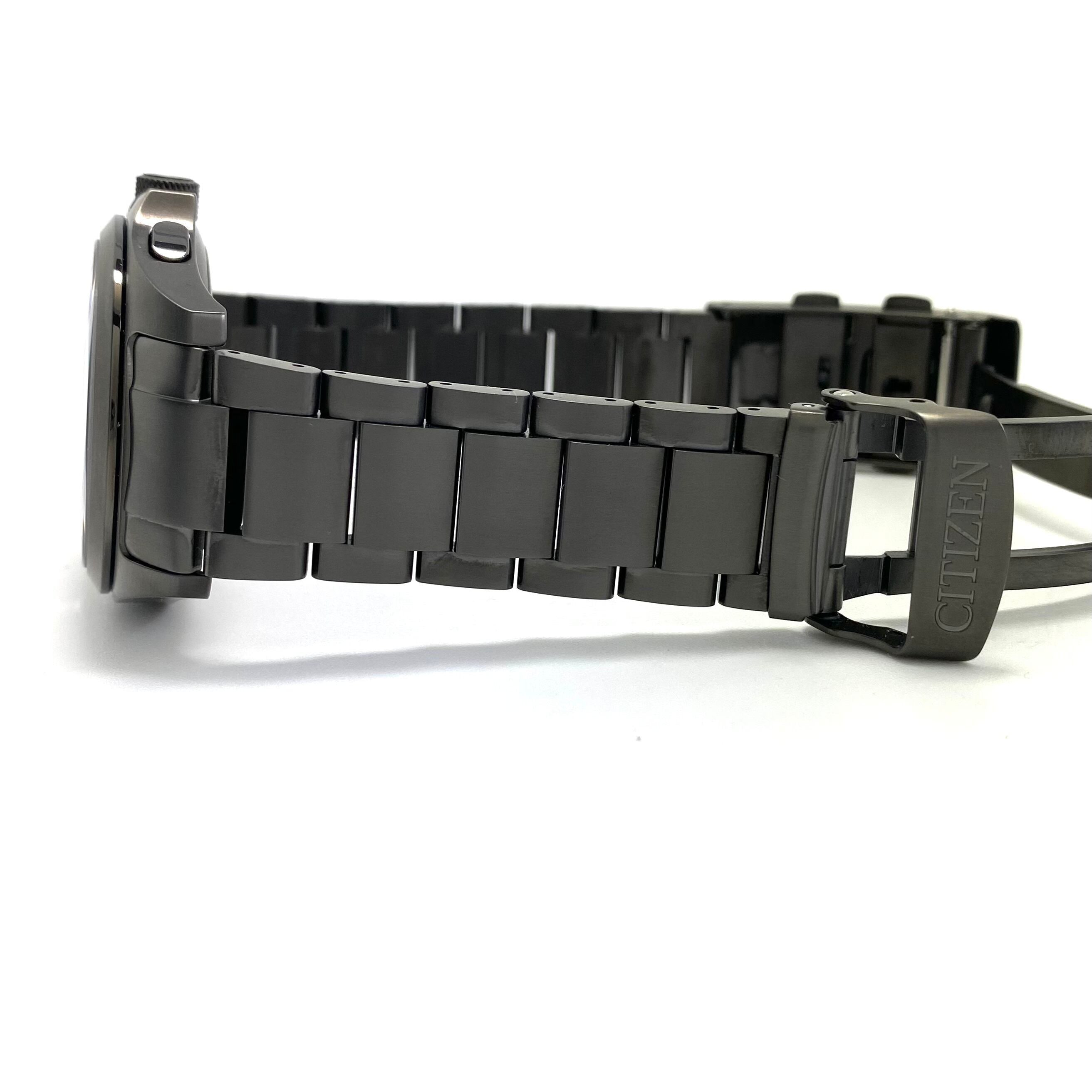 【ほぼ未使用】シチズン プロマスター LANDシリーズ AT6085-50E H100?R014749 電波ソーラー スーパーチタニウム デイデイト 黒