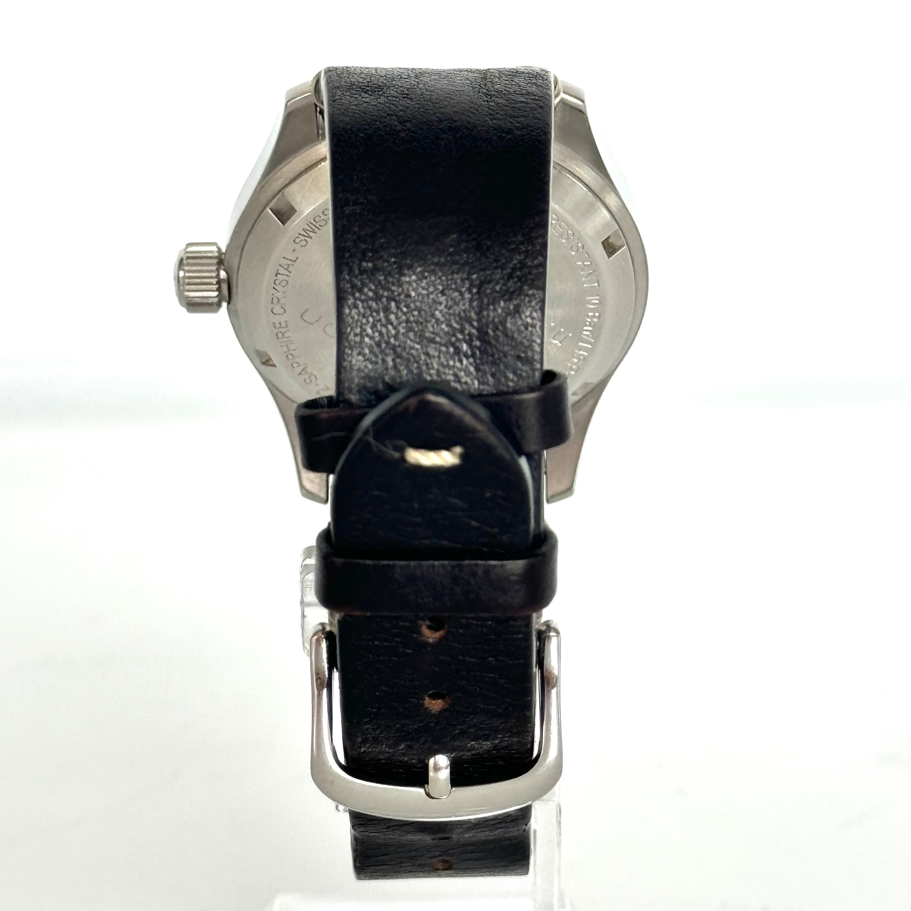 【希少】ハミルトン カーキフィールド H89415733 H894150 ナノユニバース別注 限定品 自動巻 黒 革ベルト デイト表示