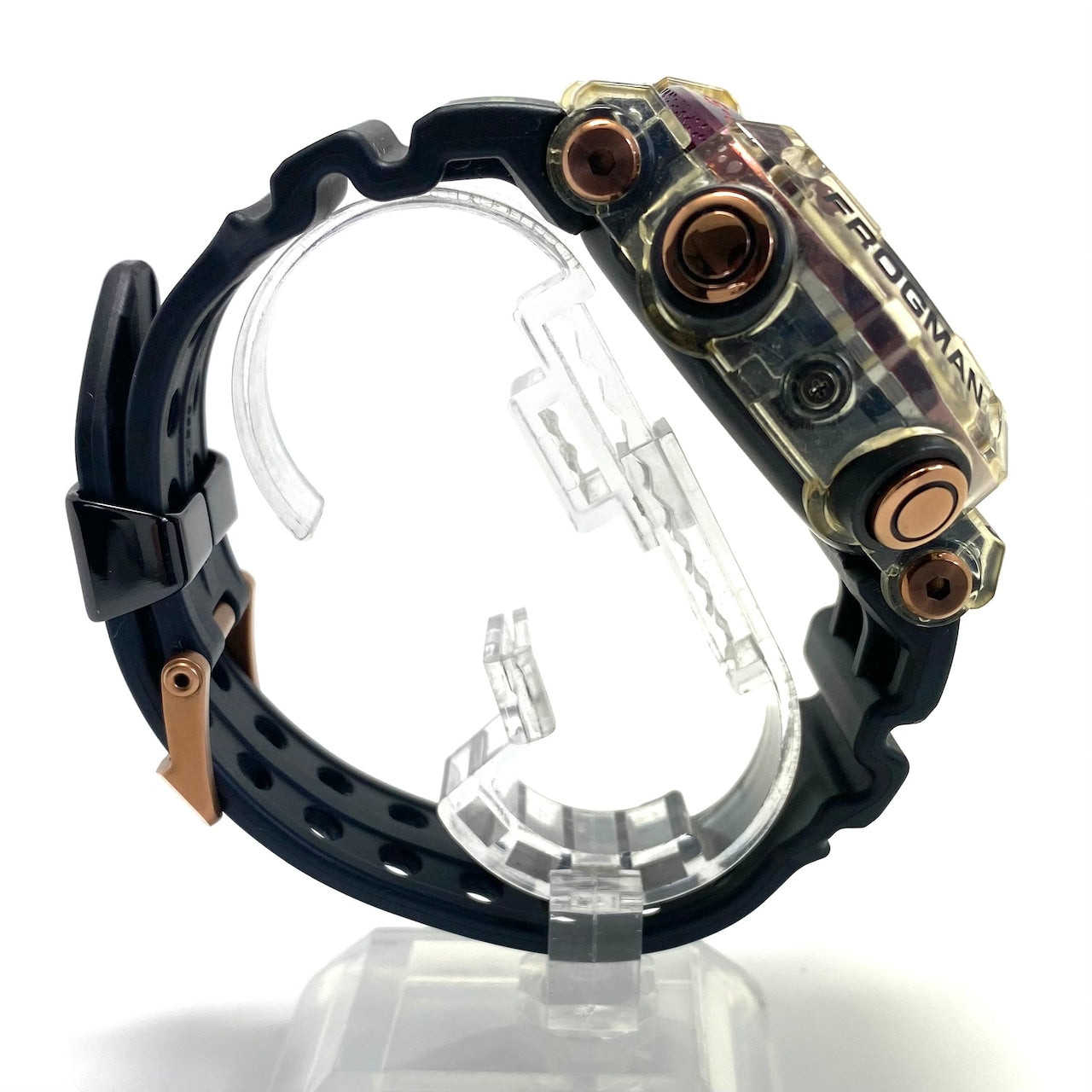 【希少品】腕時計 メンズ カシオ ジーショック G-SHOCK フロッグマン ボルネオ・レインボー・トード 虹蛙 GWF-A1000BRT-1AJR 世界限定2,000本 電波ソーラー 黒 デイト表示 スマホリンク 200m潜水用防水 カーボン 樹脂ベルト