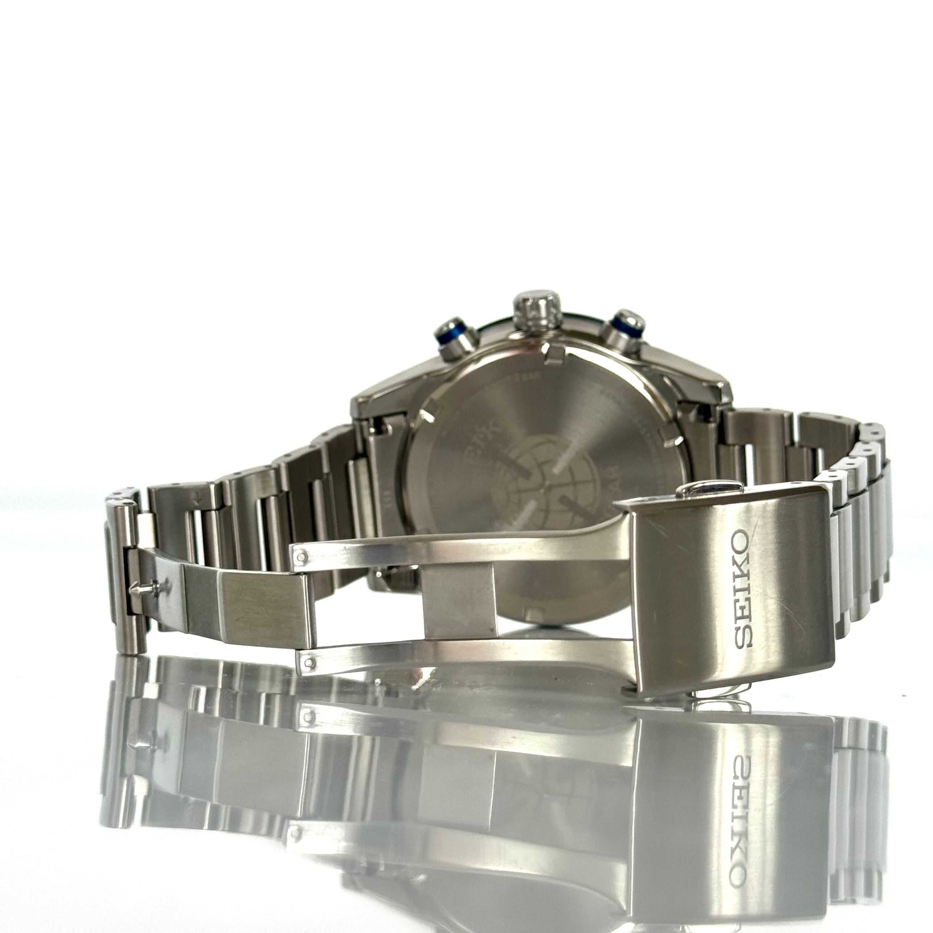 【美品】セイコー アストロン SBXC015 5X53-0AE0 GPSソーラー ブルー セラミック ステンレス