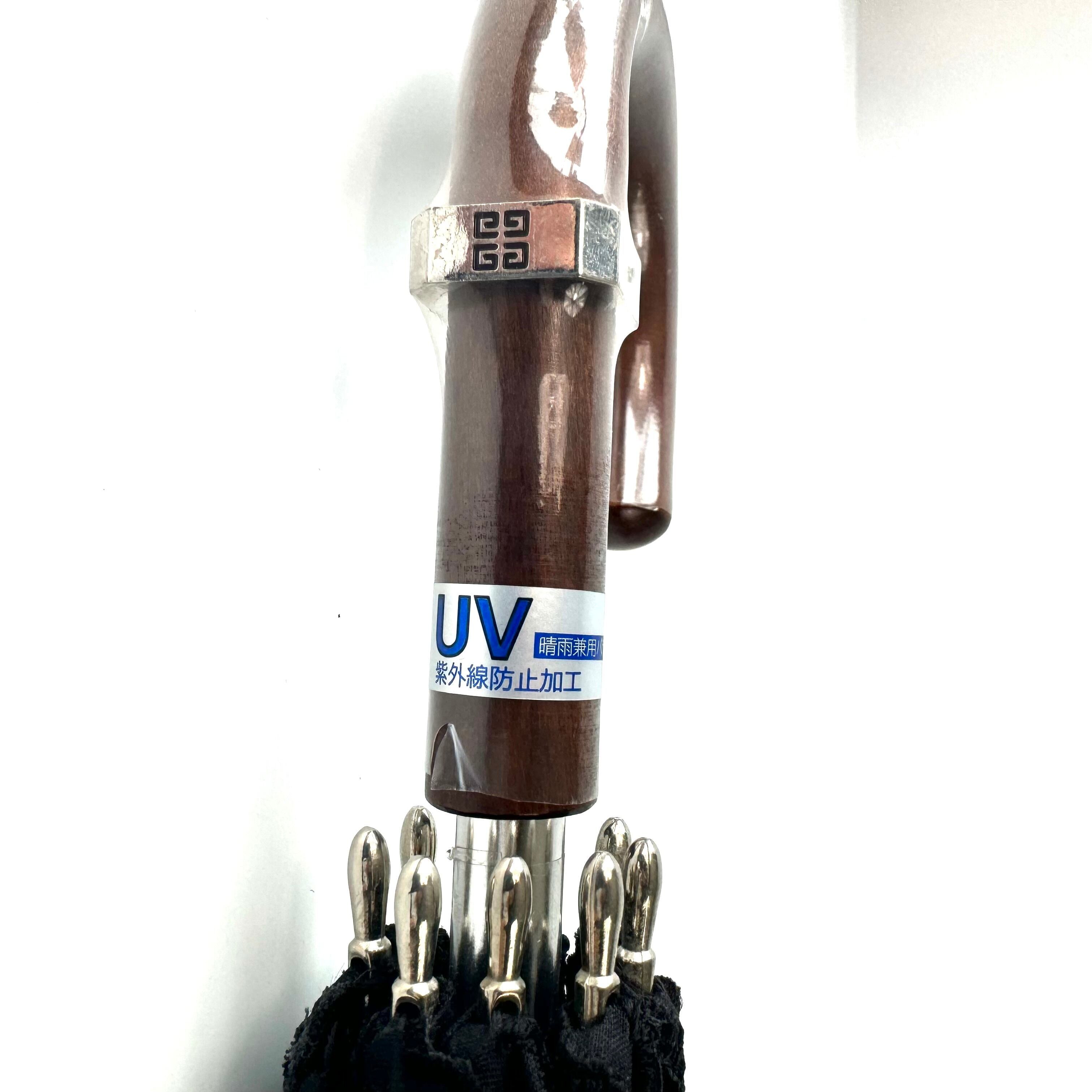 【美品】ジバンシィ 傘 晴れ雨兼用 日傘 雨傘 UVカット 黒