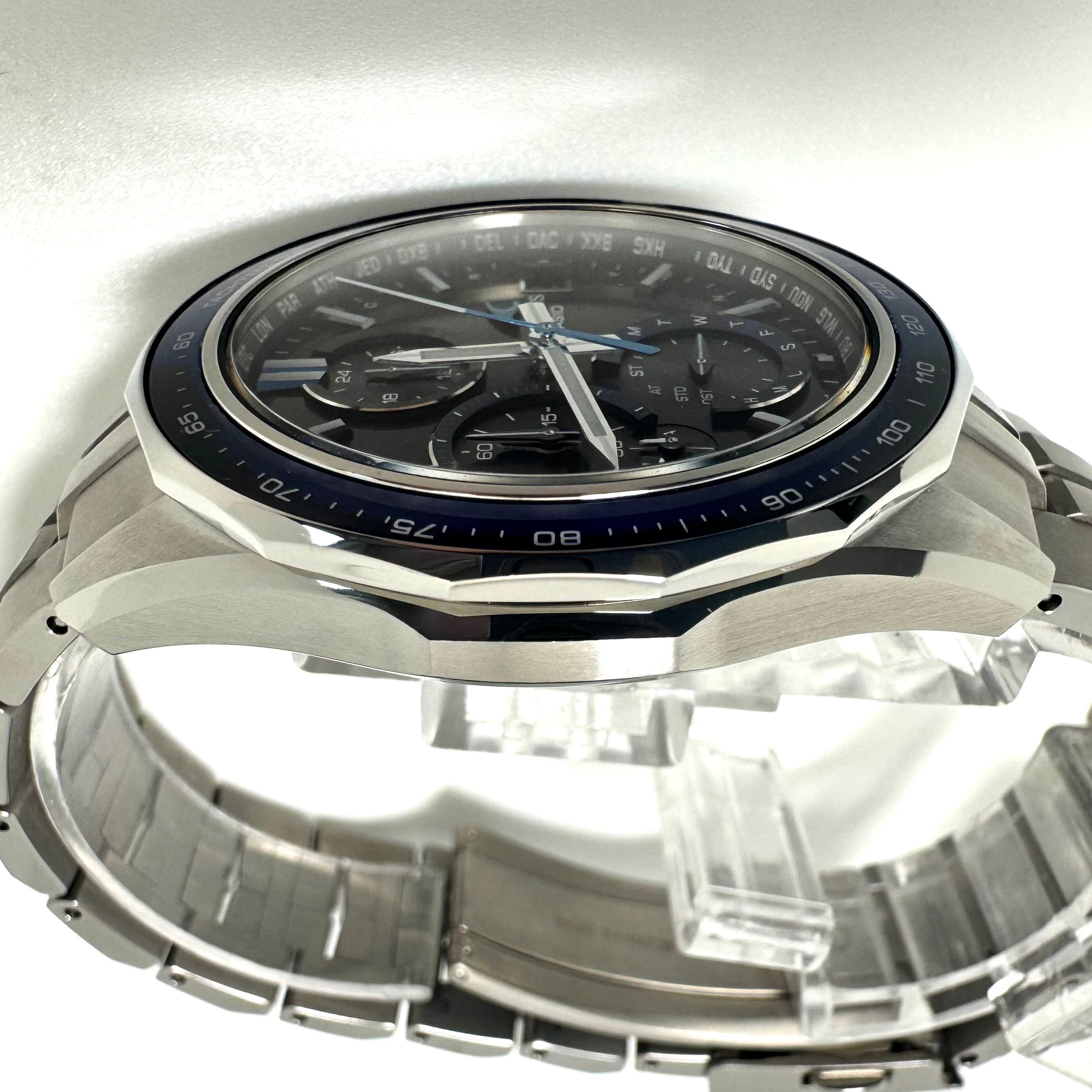 【美品】カシオ CASIO オシアナス OCEANUS Manta S7000 Series OCW-S7000-1AJF 電波ソーラー モバイルリンク デイト表示