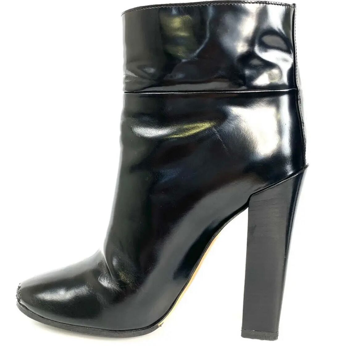 クロエ ChIoe ショートブーツ ブラック 37 カーフ