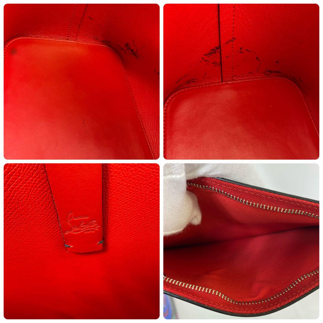 クリスチャンルブタン カバタ PARIS LOVE トートバッグ スタッズ