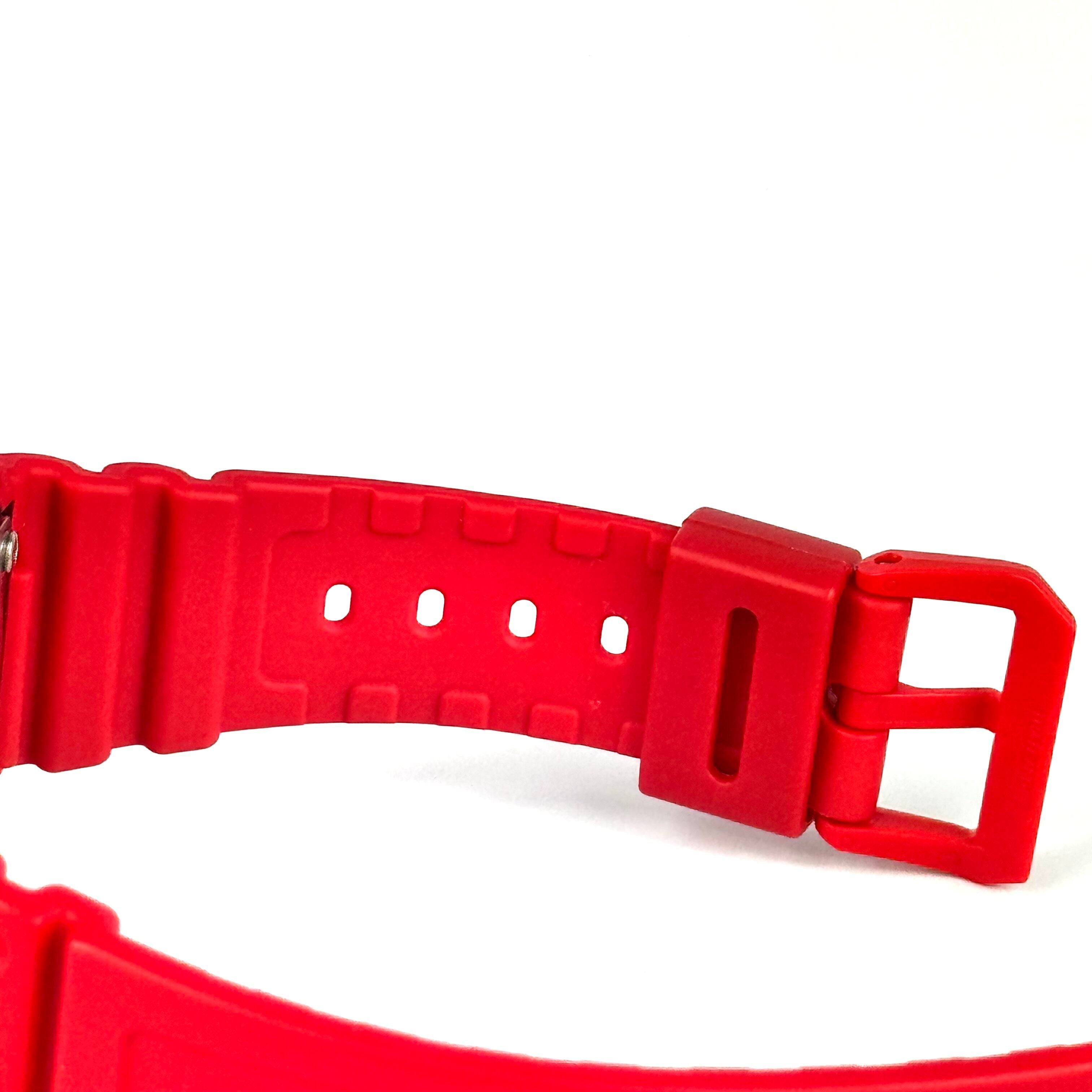 【美品】カシオ G-SHOCK ジーショック 2100シリーズ GA-2100-4AJF クォーツ アナデジ レッド 樹脂ベルト