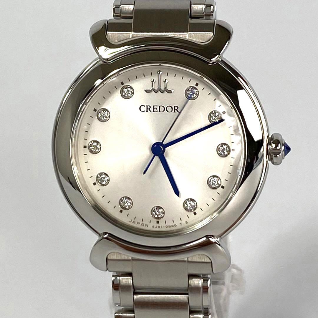 クレドール GSAS935 クォーツ シルバー 11PD ラウンド
