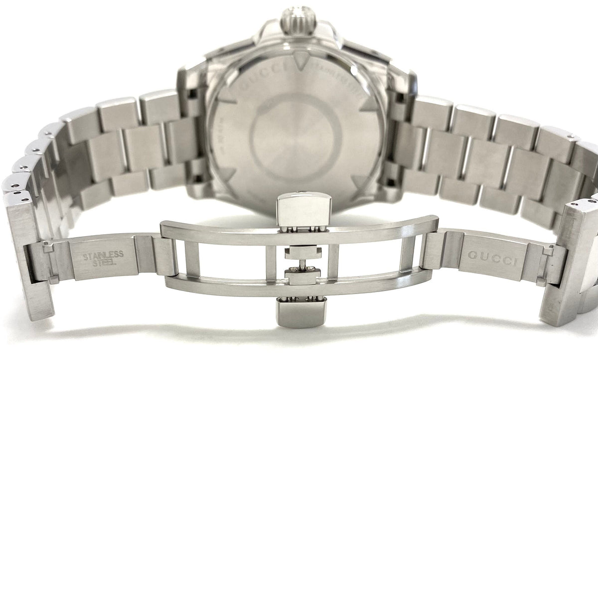 【美品】腕時計 メンズ グッチ GUCCI ダイブ DIVE YA136354 自動巻 シルバー 300m防水