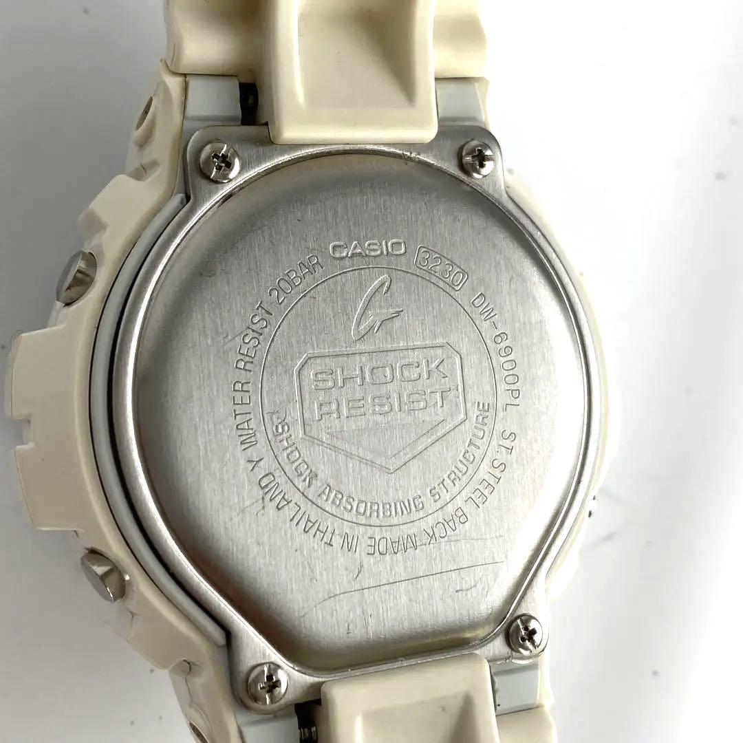 カシオ Gショック デジタル クォーツ 白 ラバー