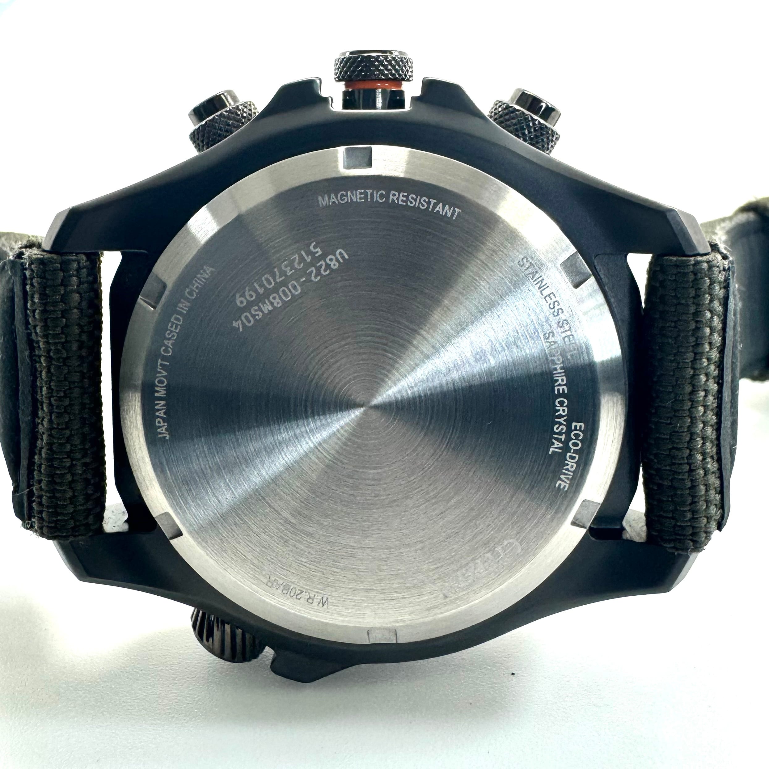 【美品】シチズン CITIZEN プロマスター LANDシリーズ JV1005-02W U822-008MS04 エコドライブ アナデジ グリーン ナイロン