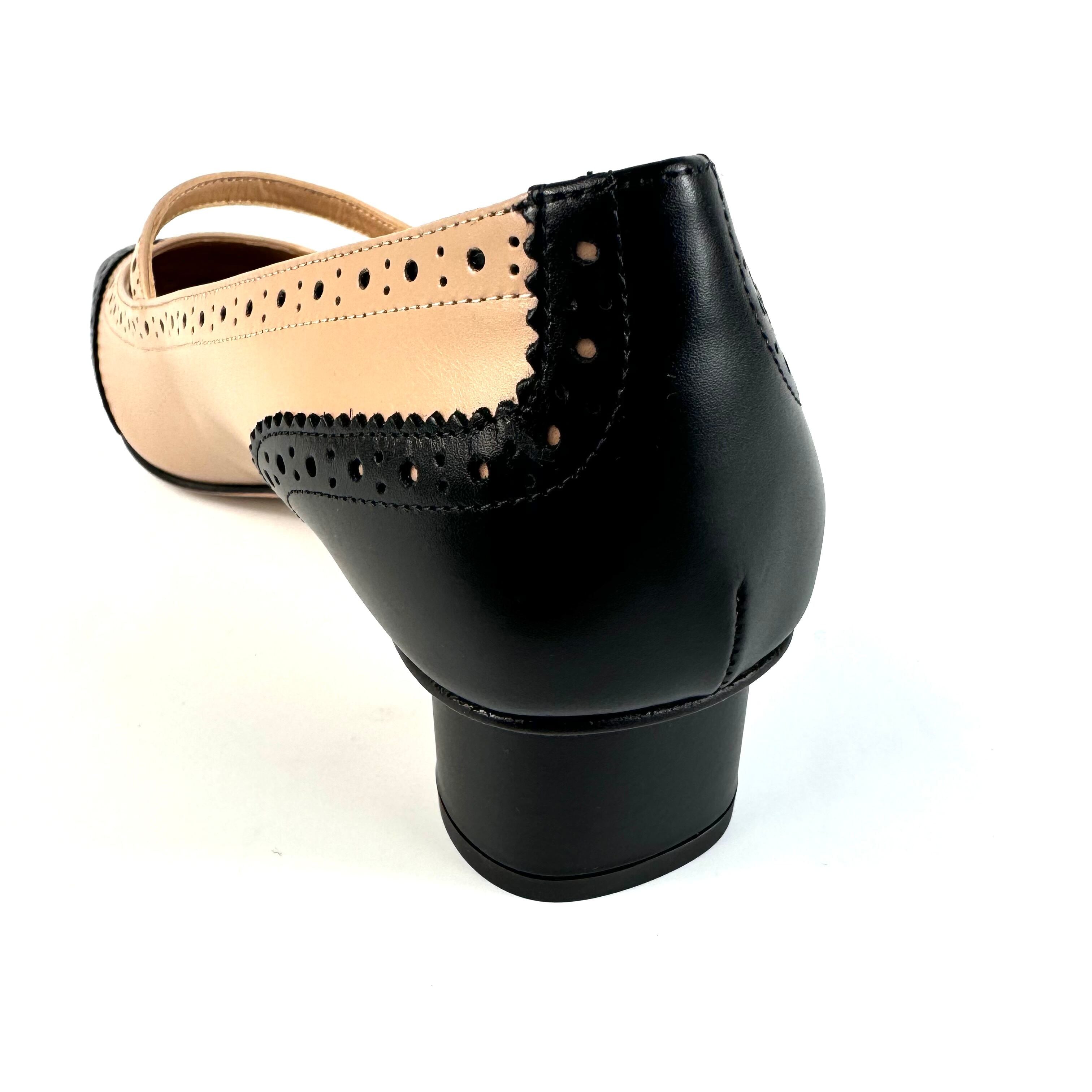 【未使用】クリスチャンディオール パンプス パンチング カーフ ベージュ 黒 24cm