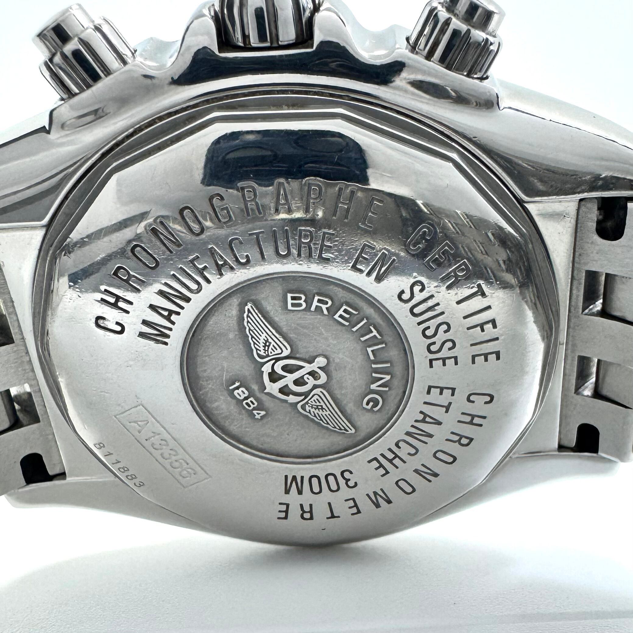 【希少】ブライトリング BREITLING クロノマットエボリューション A13356 自動巻 デイト表示 クロノグラフ 黒