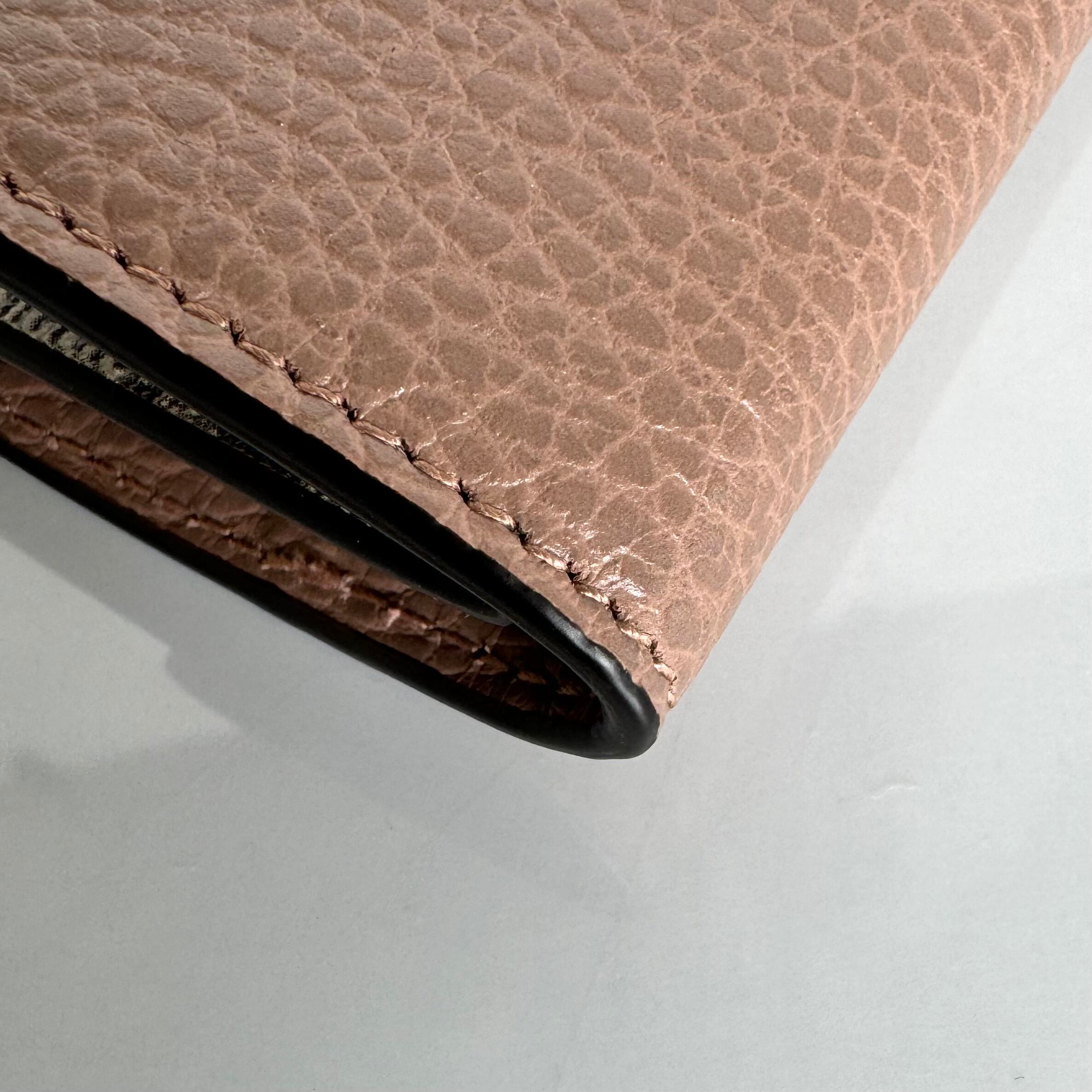 【未使用】グッチ キーケース 456118 GGマーモント GGスプリーム ベージュ レザー 6P