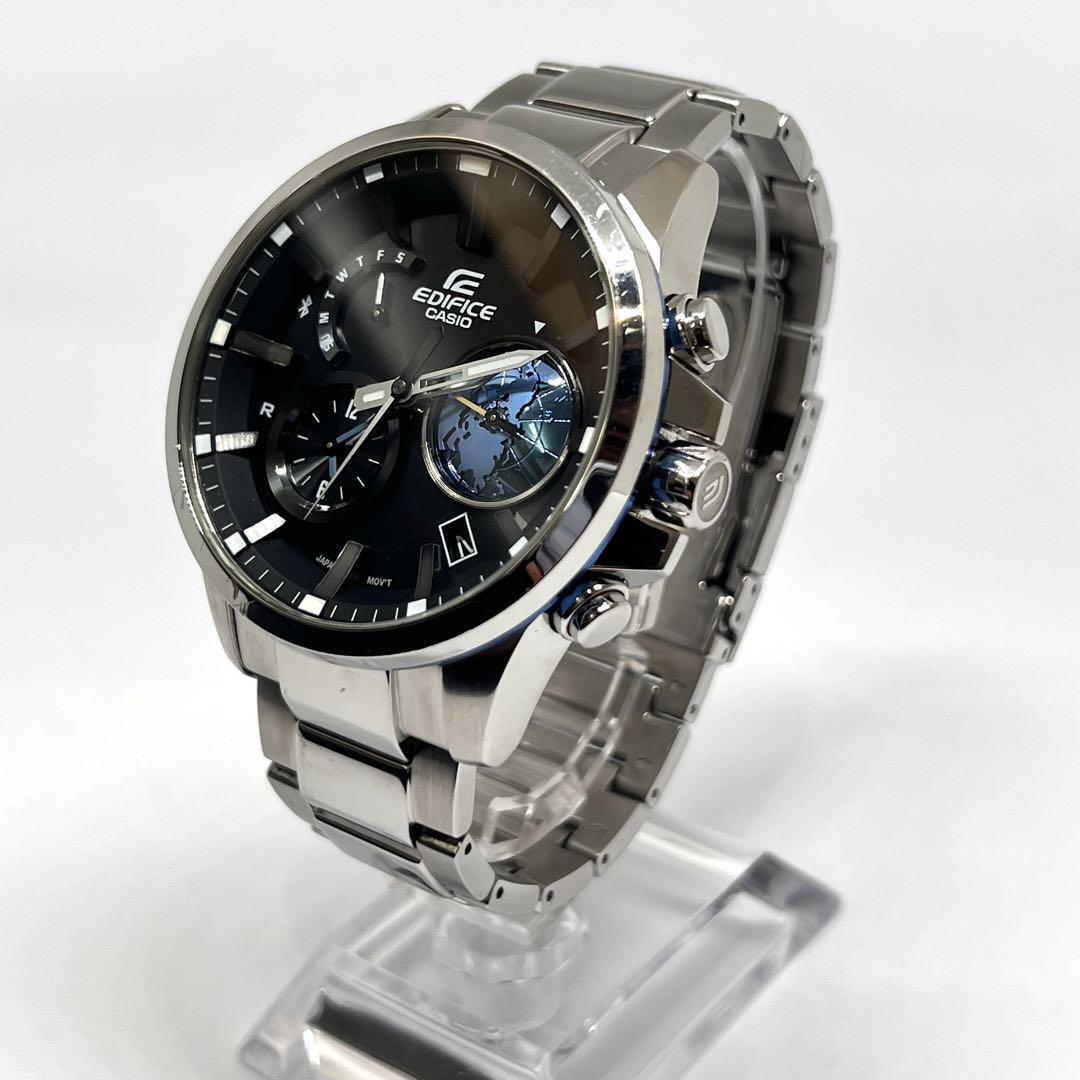 カシオ エディフィス 電波ソーラー 黒 デイト表示 Bluetooth