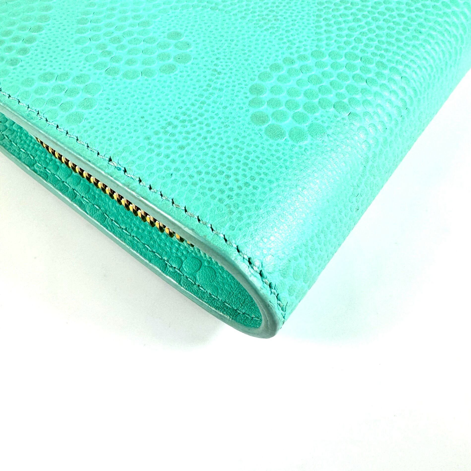 ティファニー 財布 レクタンギュラー ミニウォレット コインケース ティファニーブルー レザー