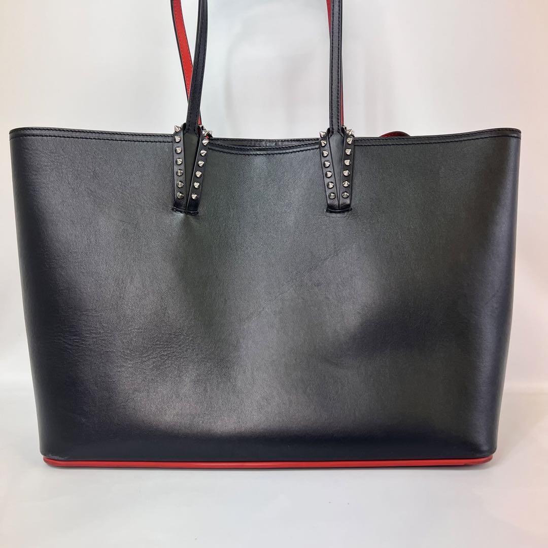 クリスチャンルブタン カバタ PARIS LOVE トートバッグ スタッズ