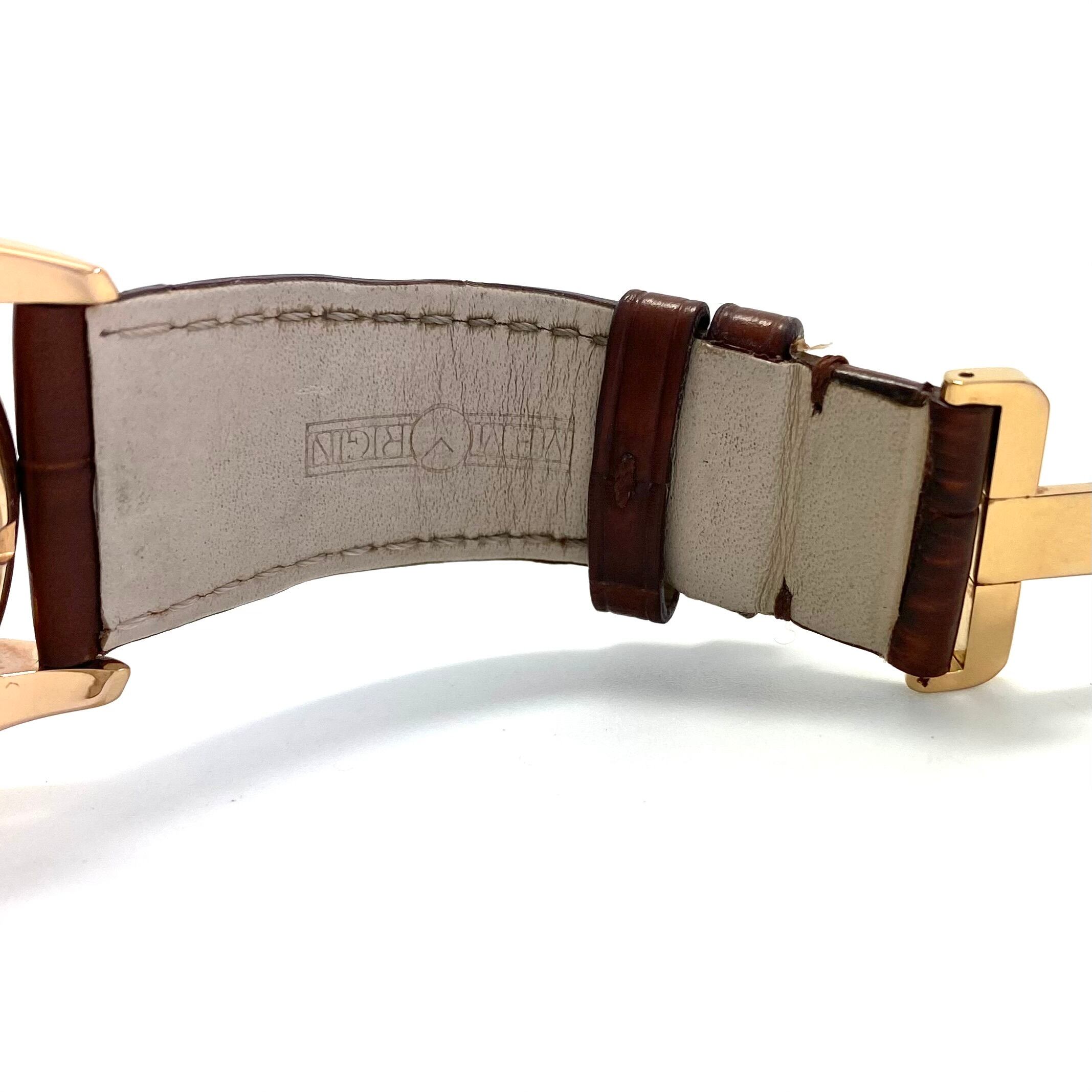 【希少】メモリジン ナビゲーター MO1001G J-866 トゥールビヨン 手巻き スケルトン アイボリー ゴールド パワーリザーブ 革ベルト