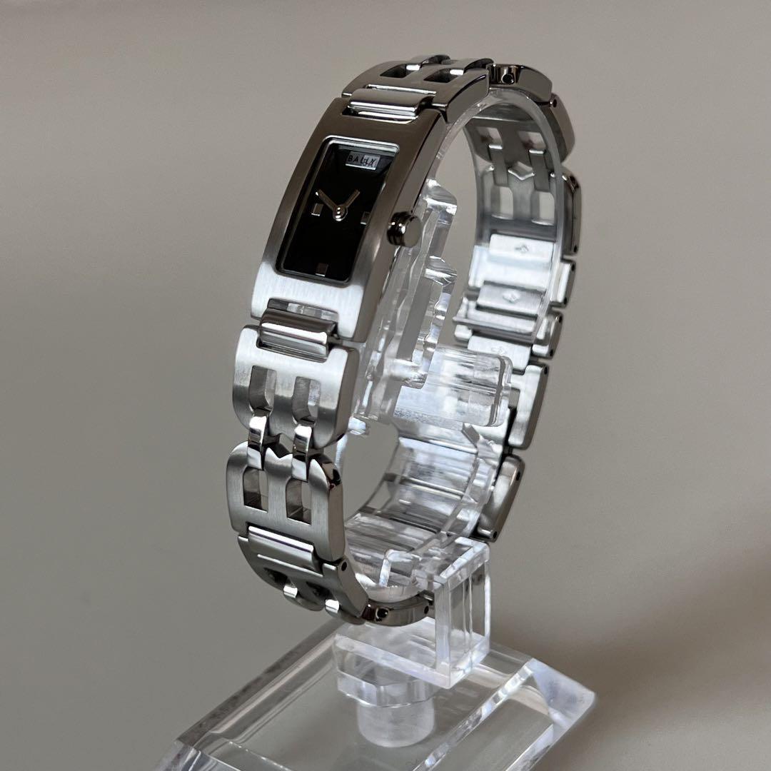 【美品】バリー BALLY クォーツ グレー スクエア 2針