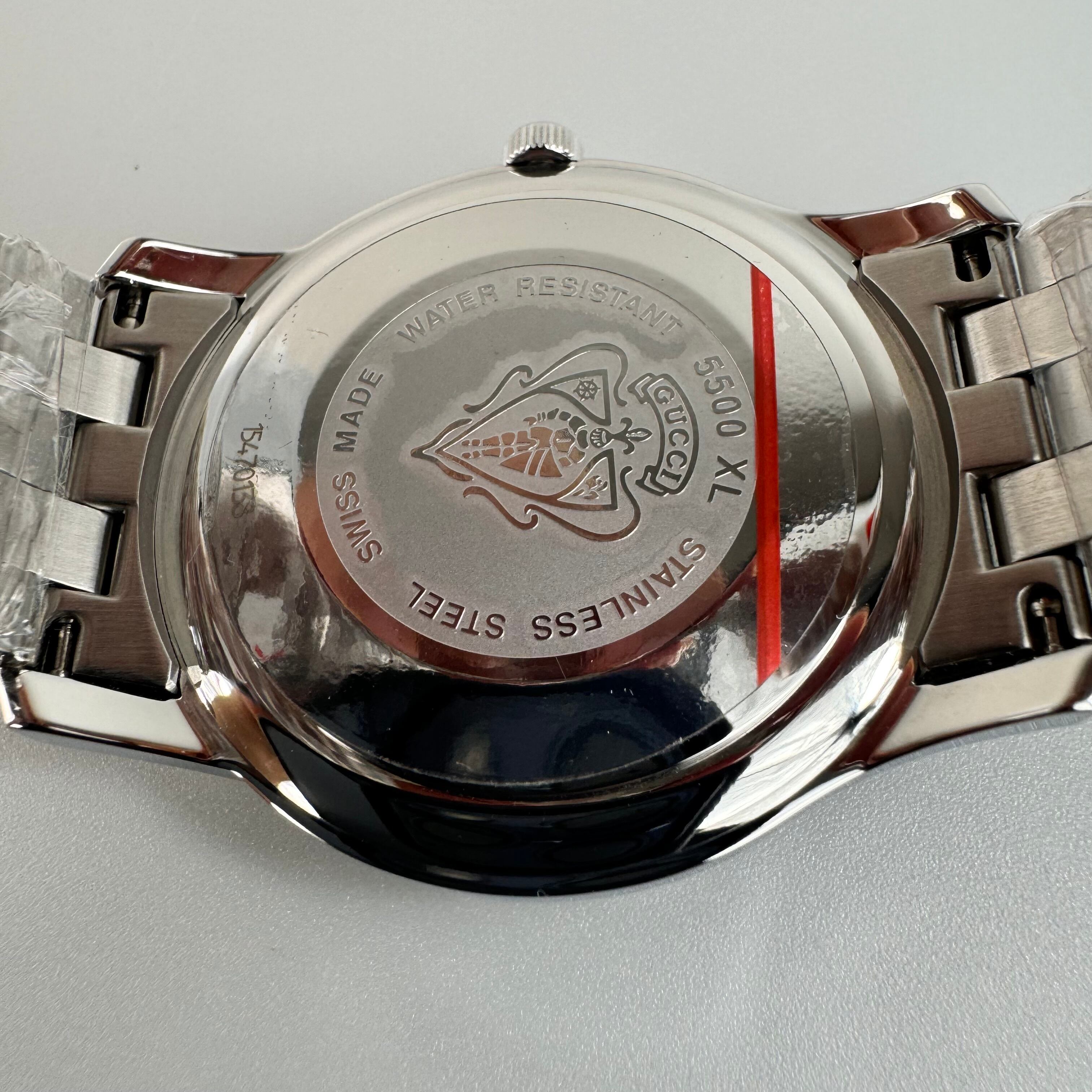 【未使用】グッチ GUCCI Gクラス 5500XL YA055211 クォーツ 黒 デイト表示