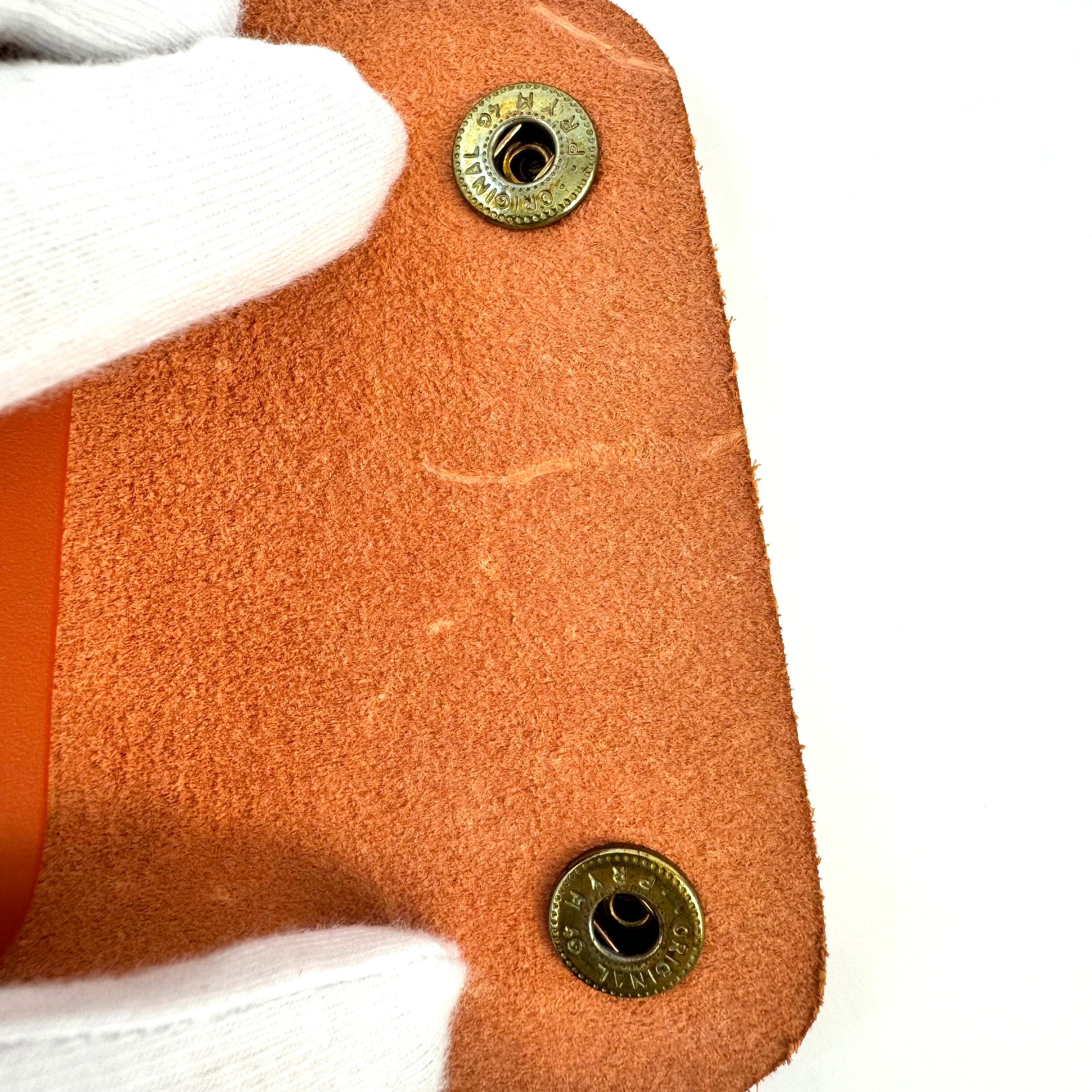 【美品】イルビゾンテ キーケース 水牛ロゴ 4連 レザー ブラウン