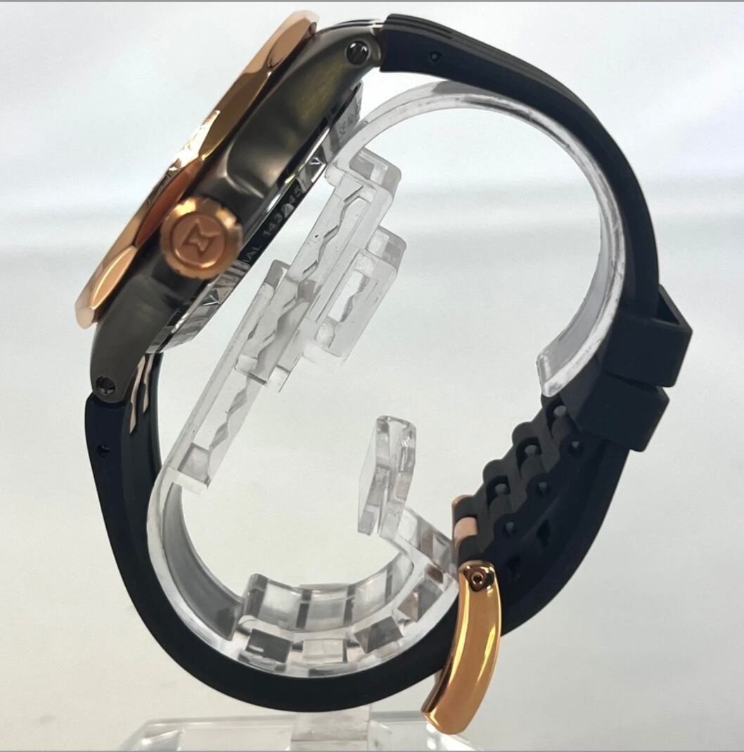 【美品】エドックス EDOX デルフィン メカノ 85303 自動巻 スケルトン ラバーベルト