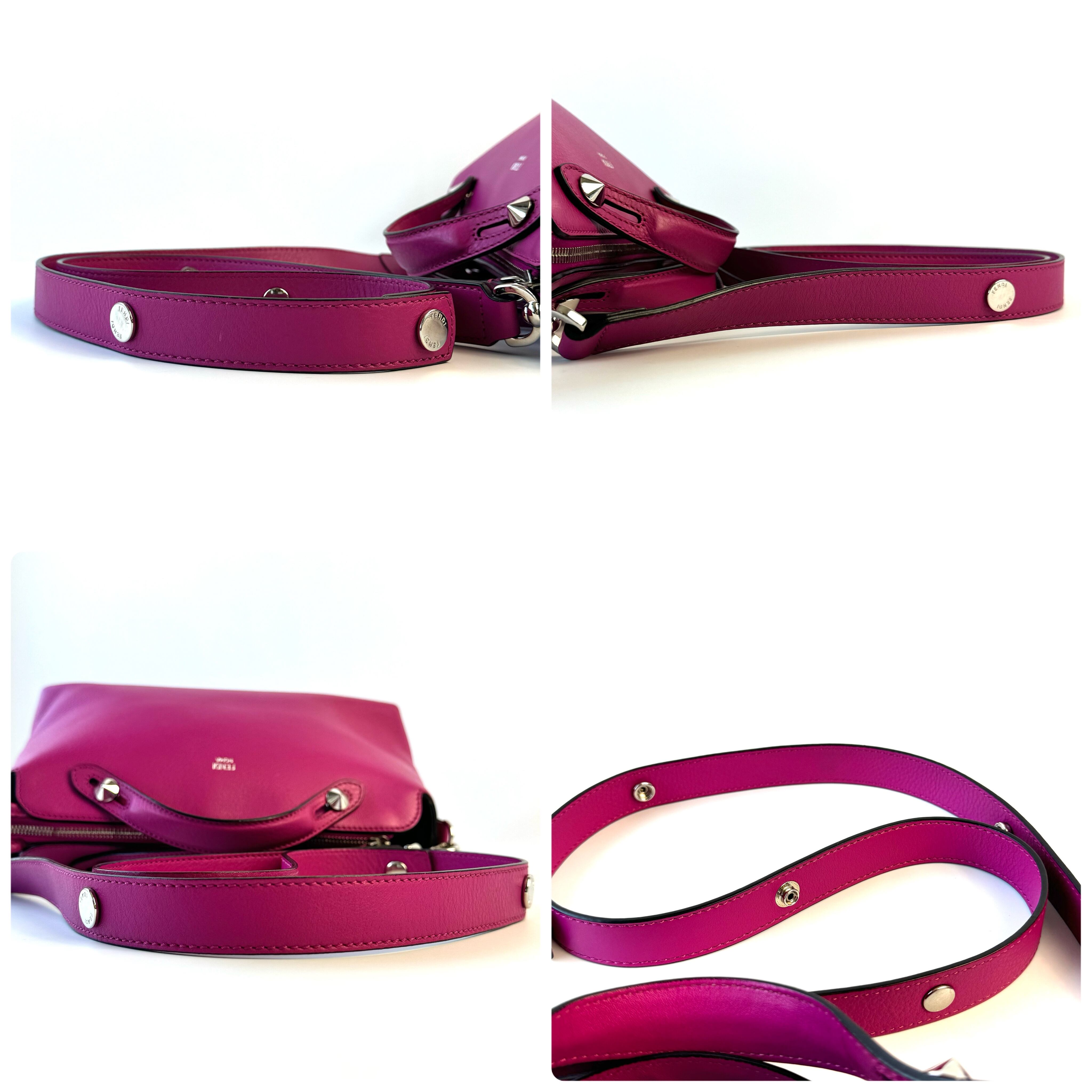 【美品】フェンディ バイザウェイ ハンドバッグ ミディアム 2WAY パープル