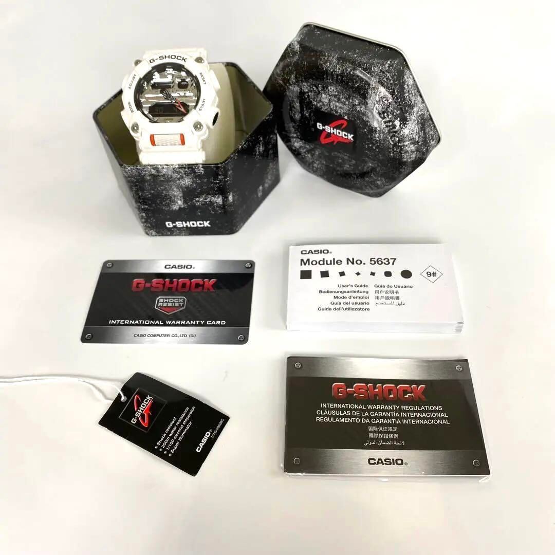 【美品】カシオ Gショック GA-900 クォーツ 白 アナデジ