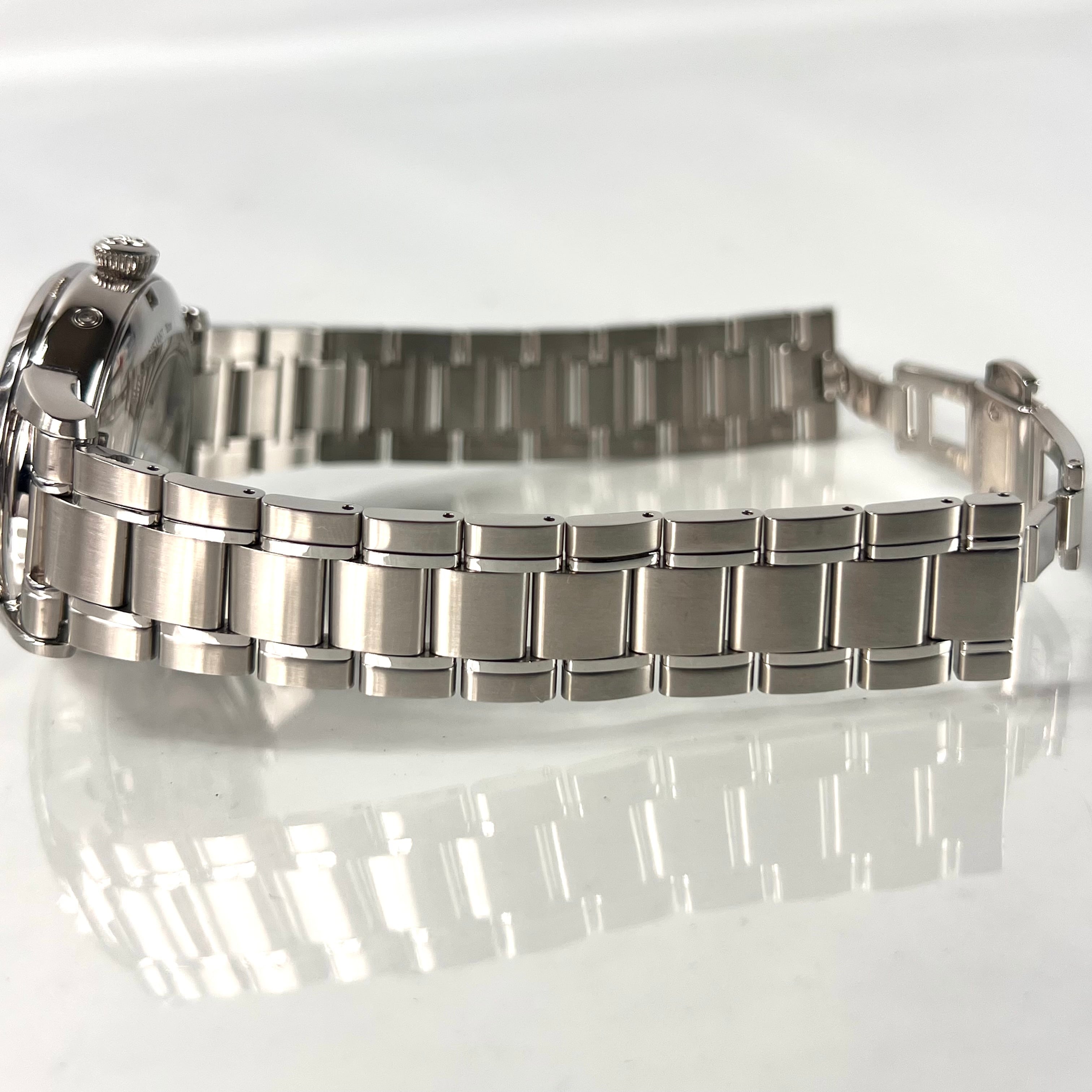 【美品】オリエント オリエントスター RK-AM0005S F7X6-UAA0 自動巻 手巻 セミスケルトン シルバー デイト表示 パワーリザーブ ムーンフェイズ ローマ数字