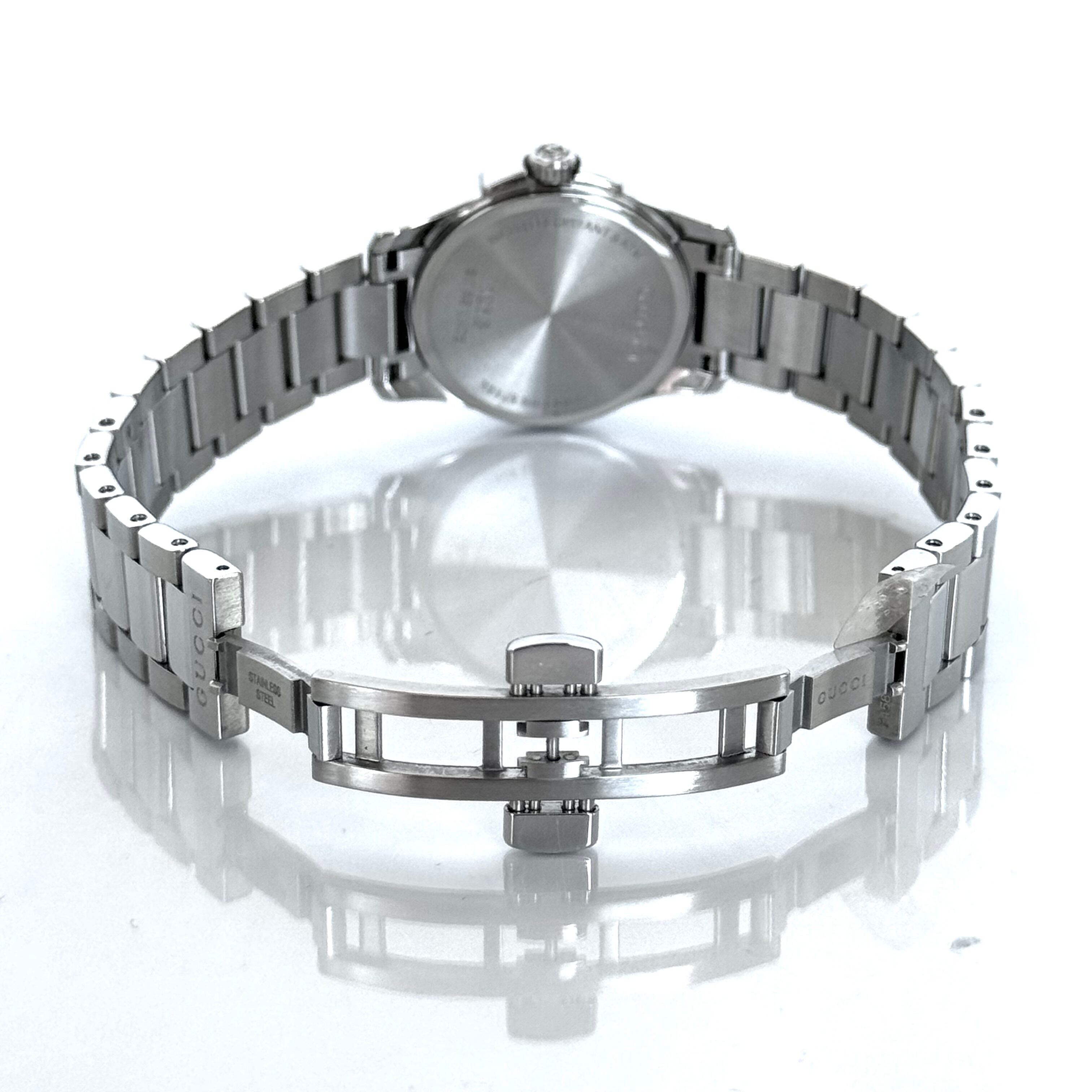 グッチ Gタイムレス YA126551 126.5 クォーツ デイト表示 シルバー レディース