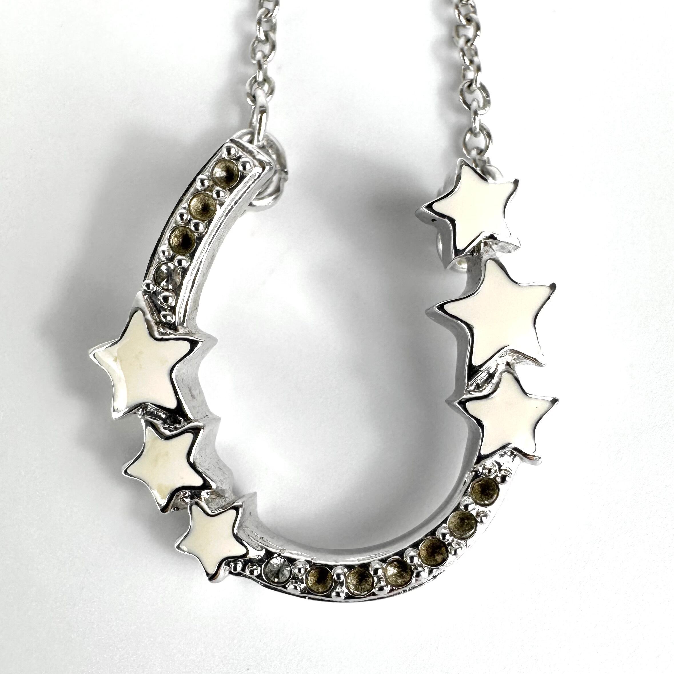 スワロフスキー SWAROVSKI ネックレス ホーンシュー スター シルバー