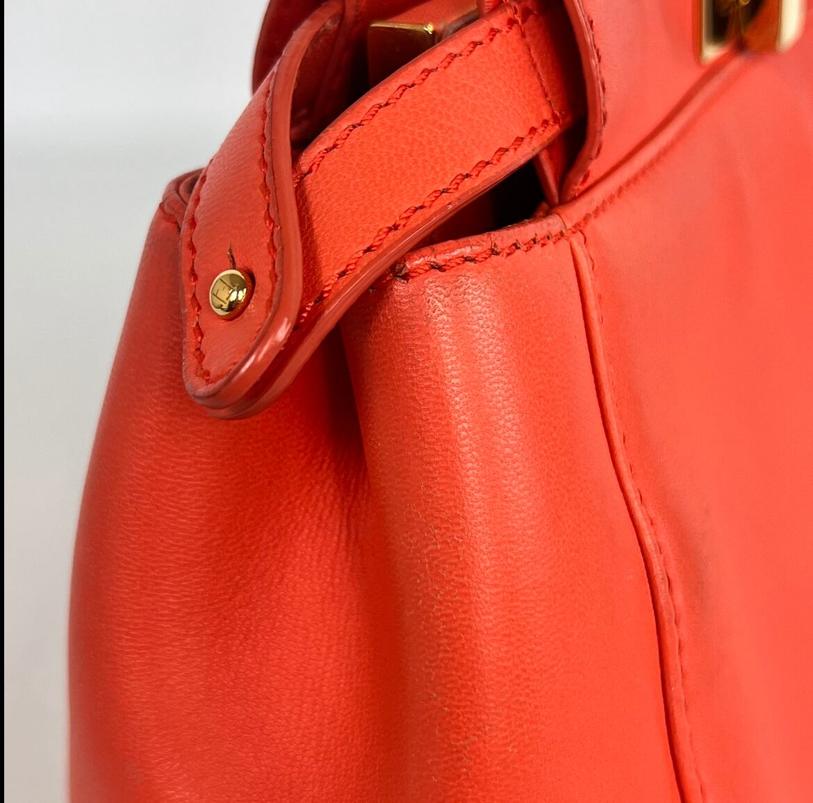 フェンディ ピーカブー ミニ スモール オレンジ バンドバッグ