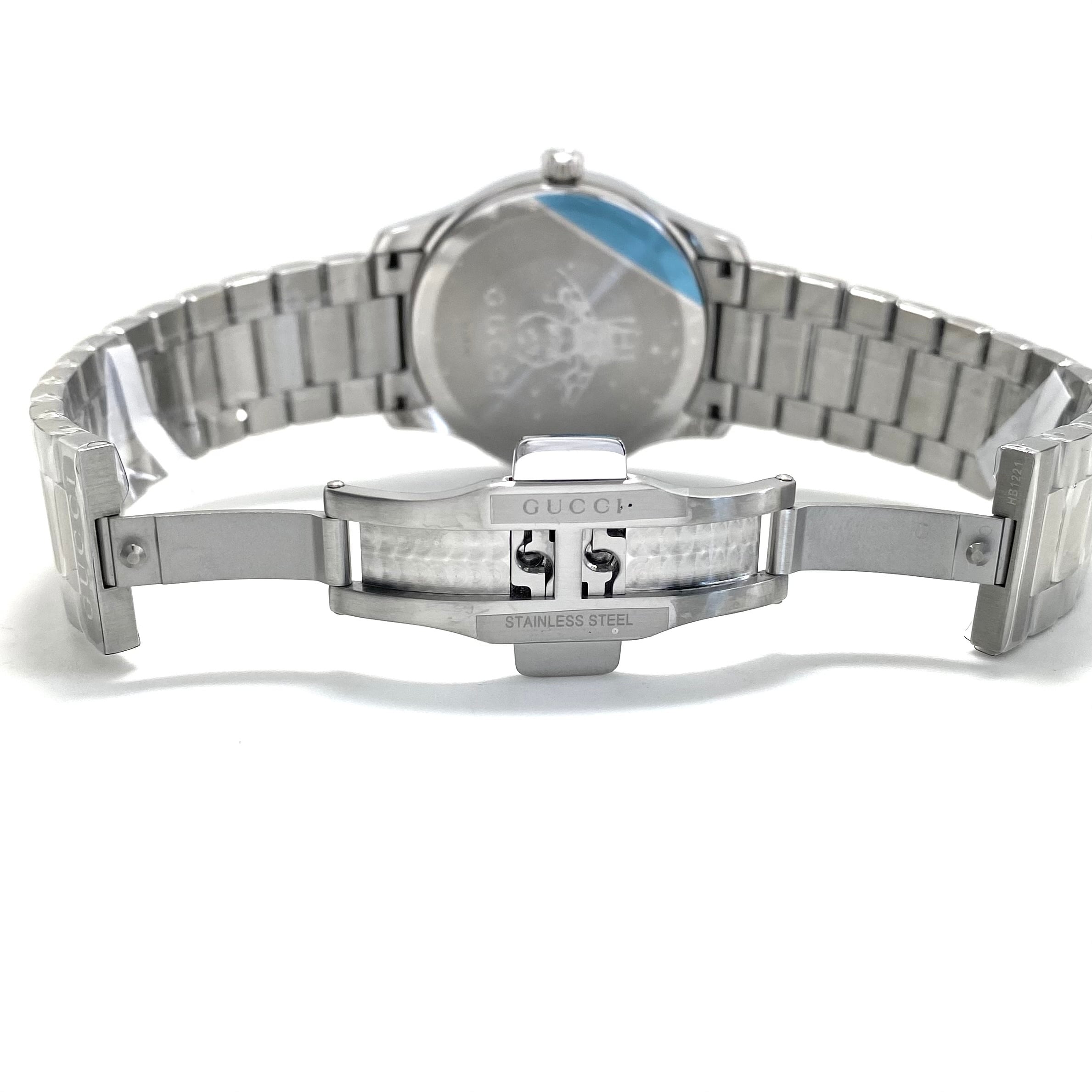 【未使用】腕時計 グッチ GUCCI Gタイムレス 126.4 YA1264076 スネーク 蛇 モチーフ クォーツ シルバー メンズ レディース ユニセックス