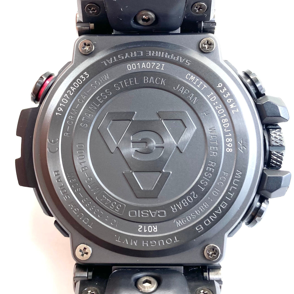 【美品】腕時計 メンズ カシオ CASIO G-SHOCK ジーショック MT-G MTG-B1000B-1AJF 電波ソーラー スマホリンク Bluetooth 黒 デイト表示 20気圧防水 樹脂ベルト