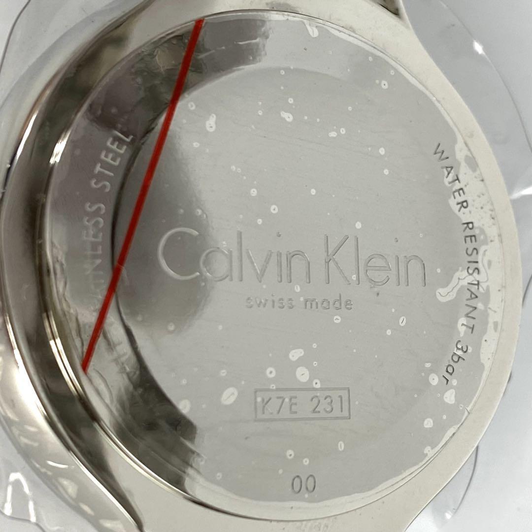 【未使用】カルバンクライン グラフィック クォーツ 黒 ラウンドフェイス 2針