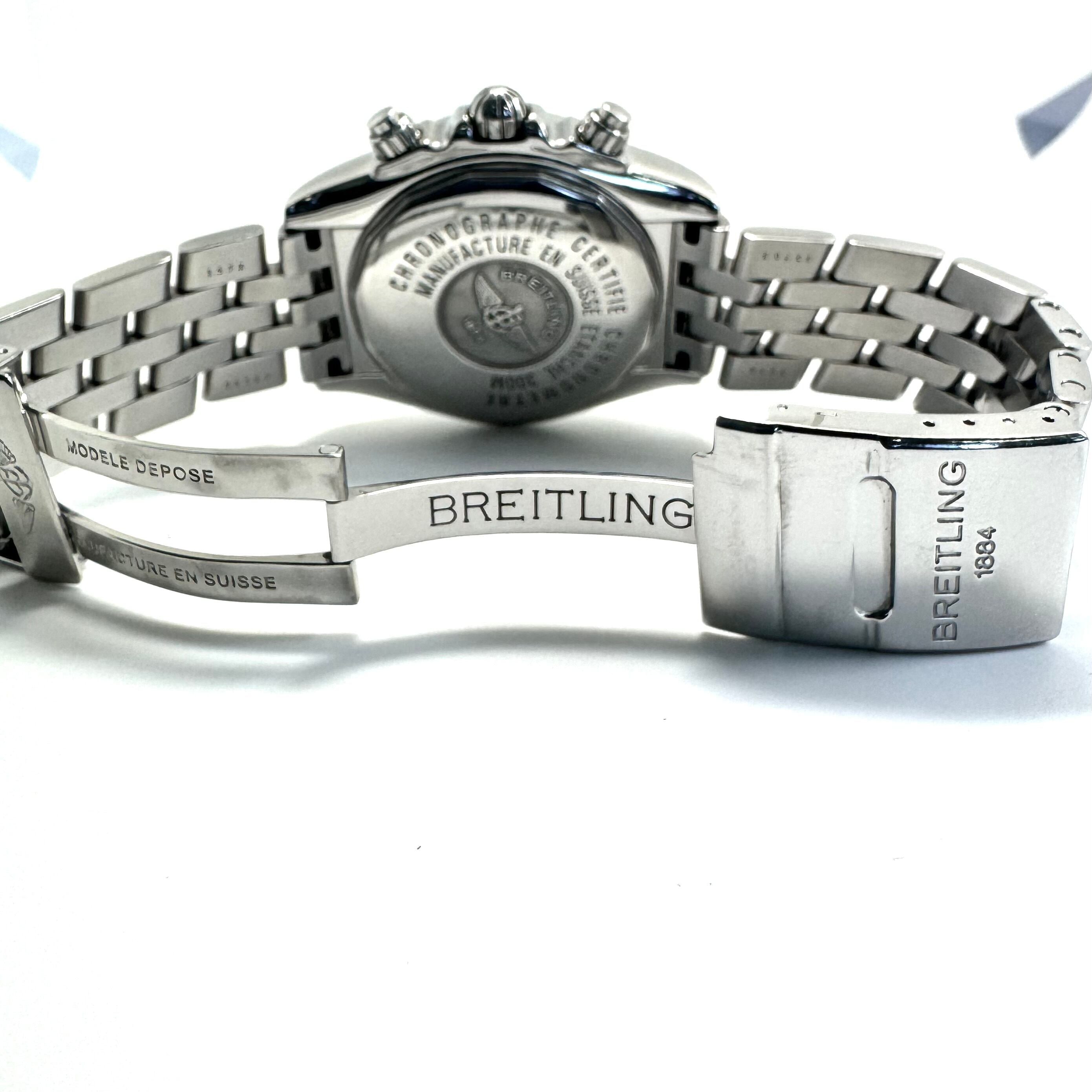 【希少】ブライトリング BREITLING クロノマットエボリューション A13356 自動巻 デイト表示 クロノグラフ 黒