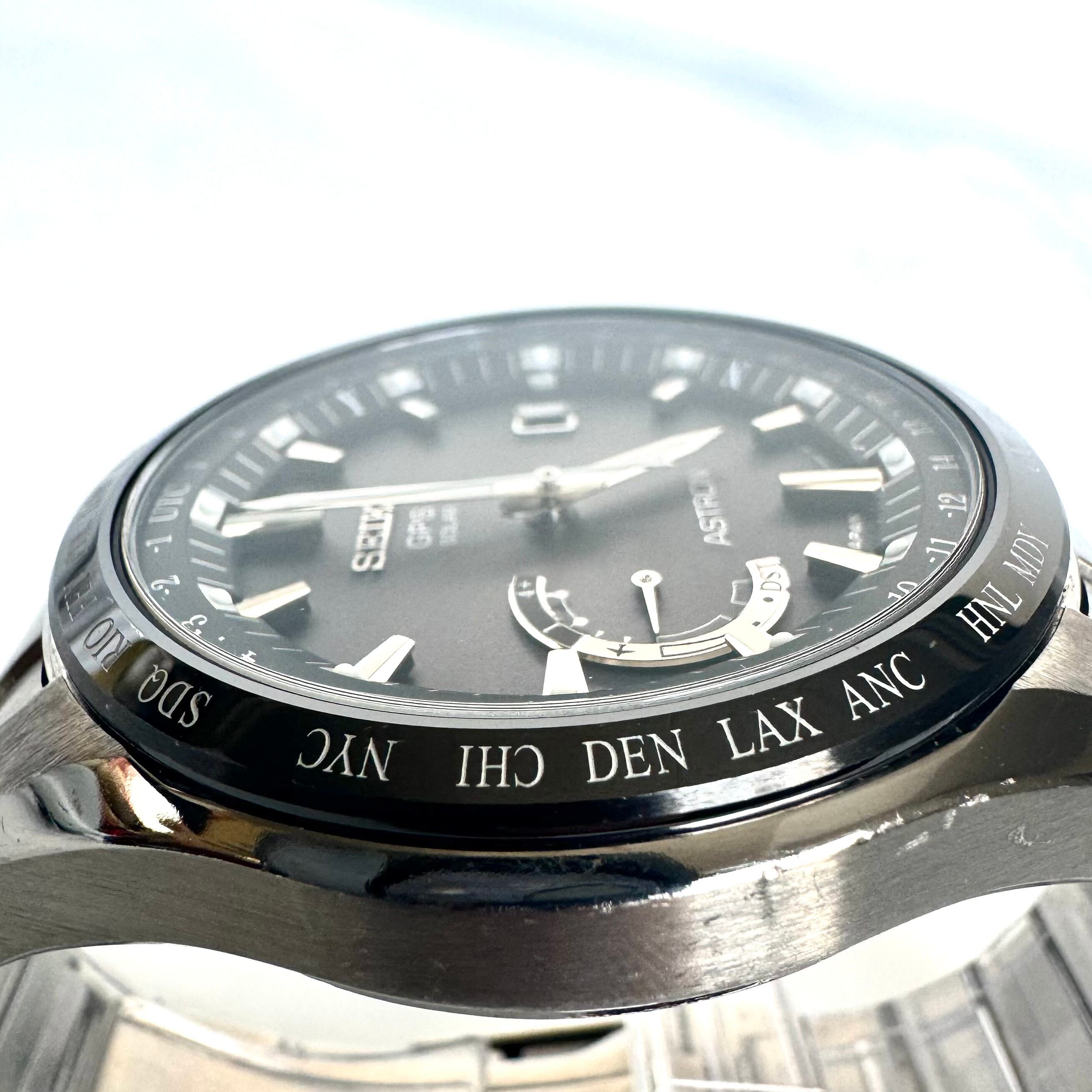 セイコー アストロン SBXB085 8X22-0AG0-2 電波ソーラー GPS 黒 セラミック チタン