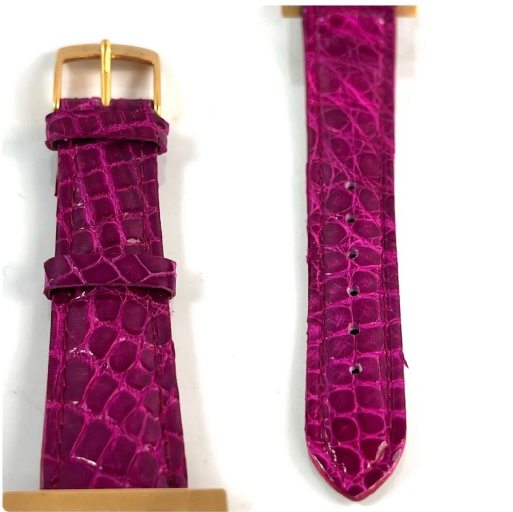 【希少・美品】アルテオロ アート&ウォッチ クォーツ 革ベルト ピンク ボーイズ メンズ レディース