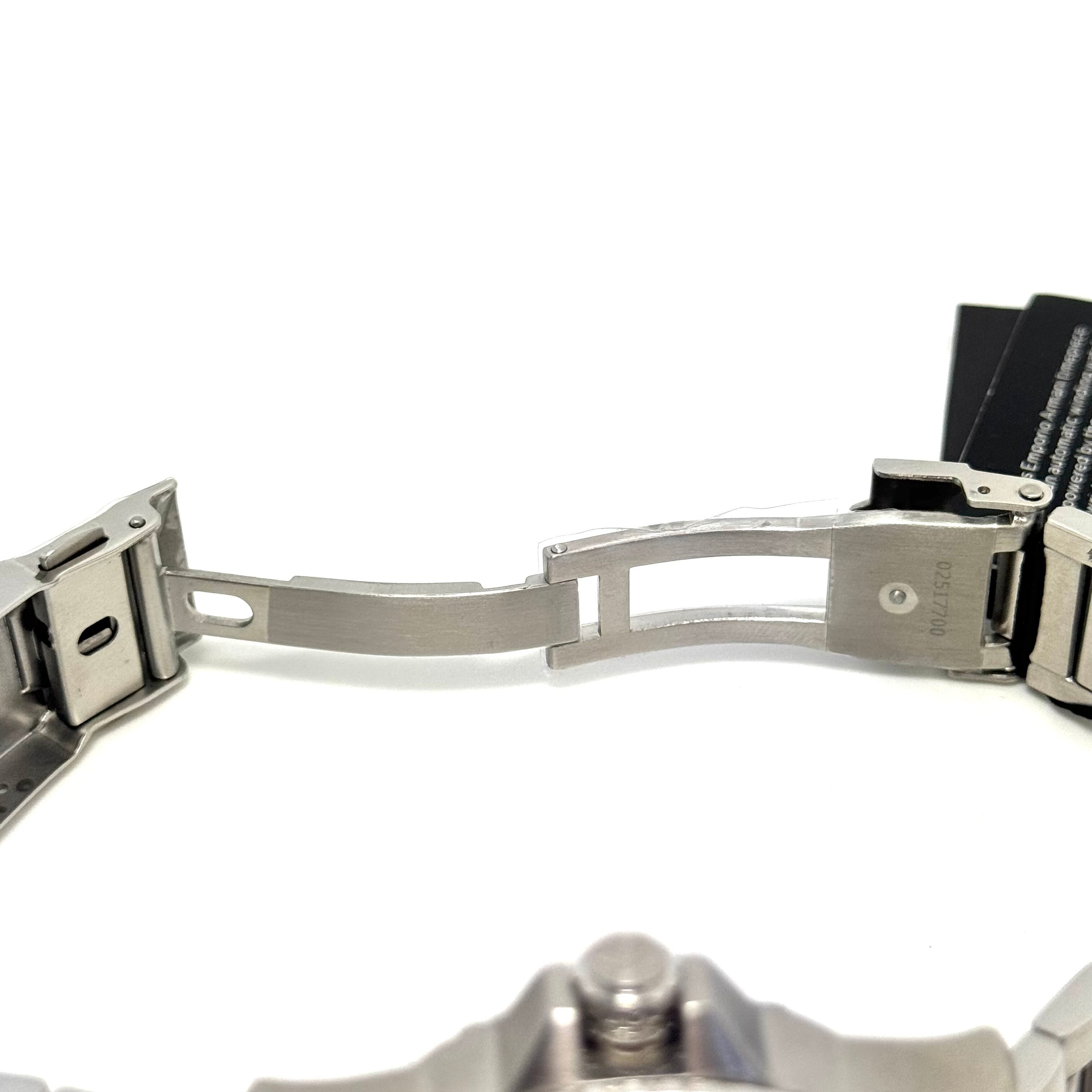 【未使用】エンポリオアルマーニ EMPORIO ARMANI AR-60061 メカニコ 自動巻 スケルトン グリーン デイト表示