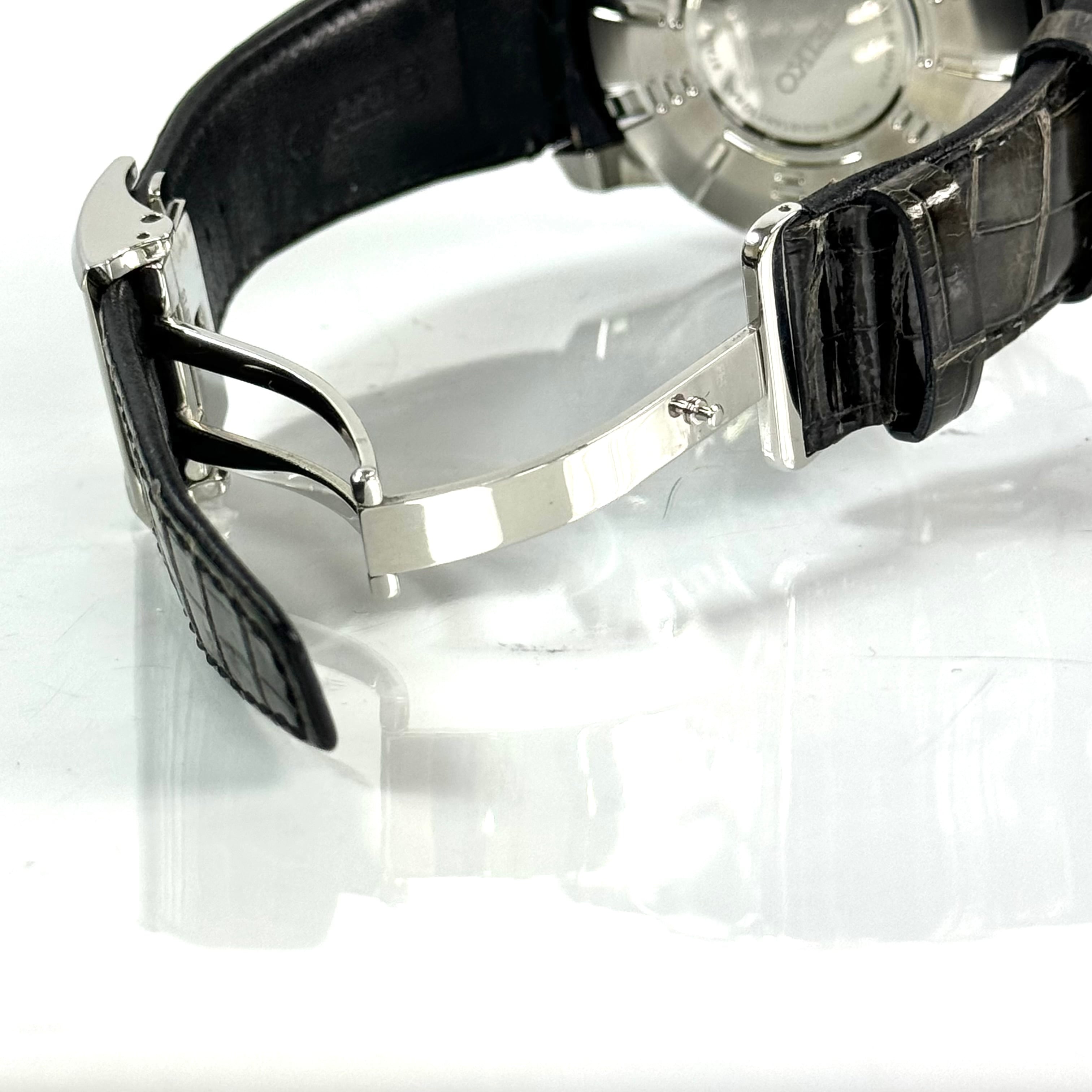 【希少】セイコー アストロン SBXA038 7X52-0AK0 GPSは 電波ソーラー 黒 革ベルト