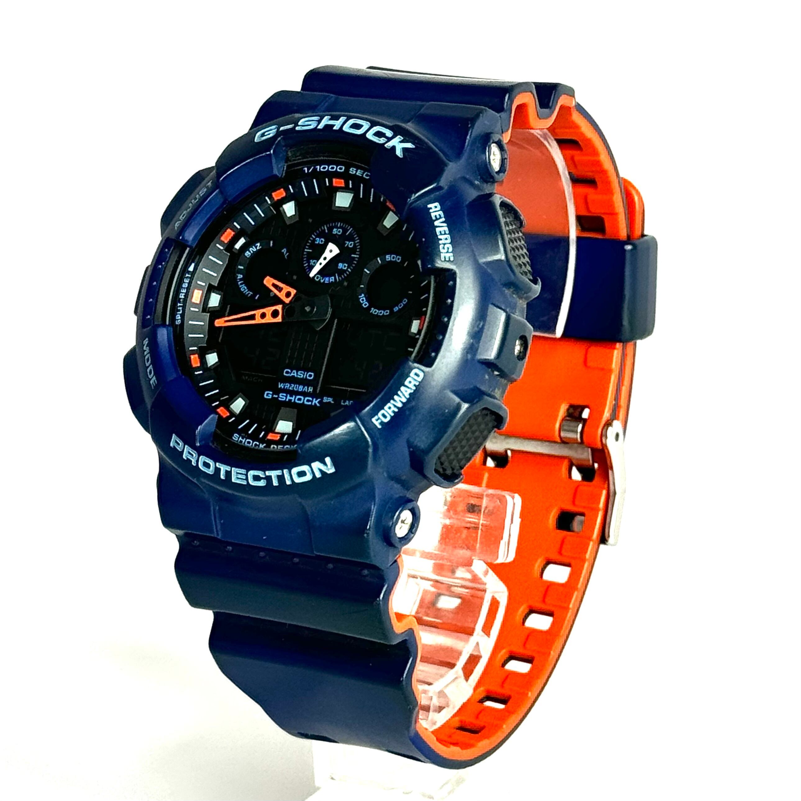 【電池交換済み】カシオ CASIO G-SHOCK ジーショック GA-100L-2A クォーツ アナデジ 黒 樹脂ベルト