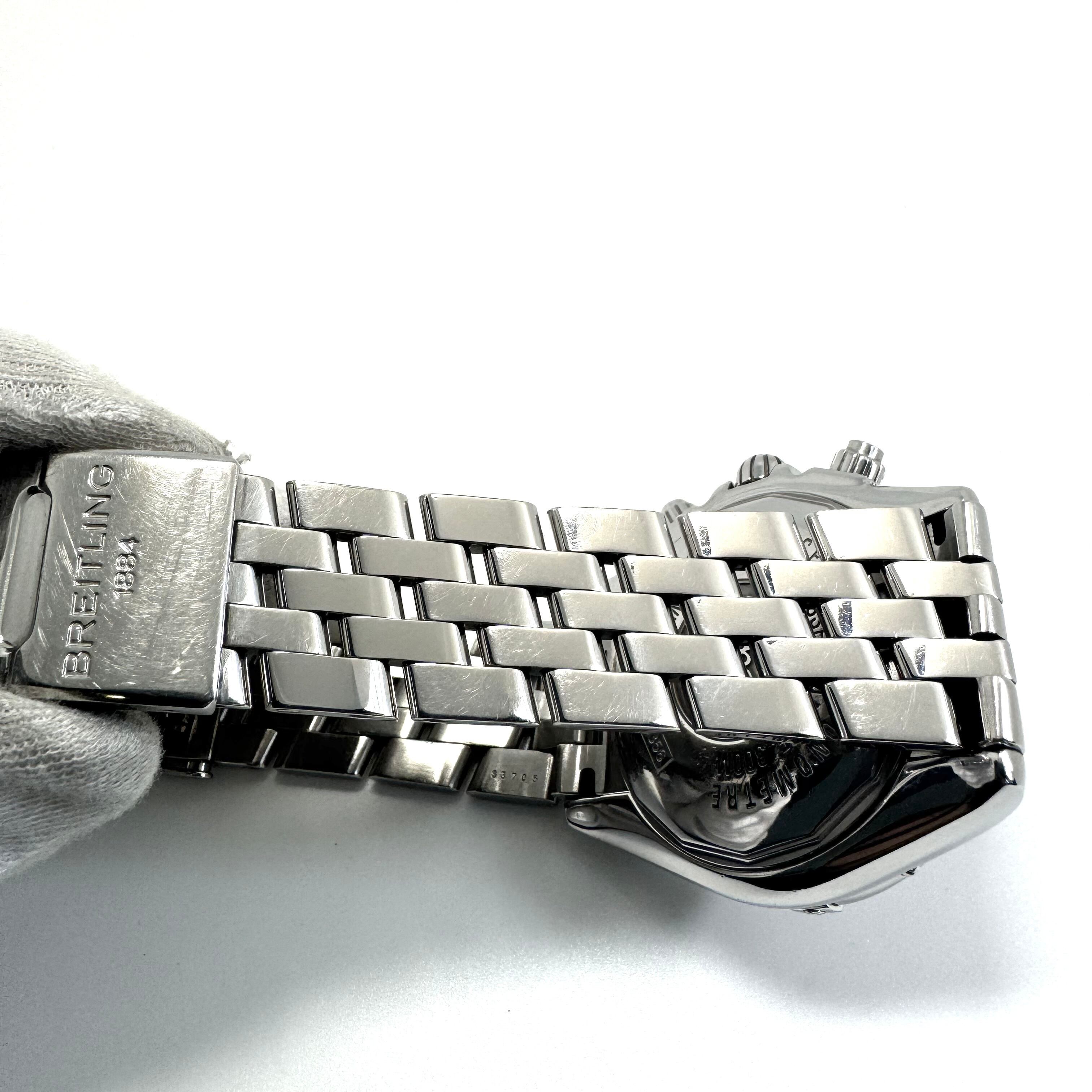 【希少】ブライトリング BREITLING クロノマットエボリューション A13356 自動巻 デイト表示 クロノグラフ 黒