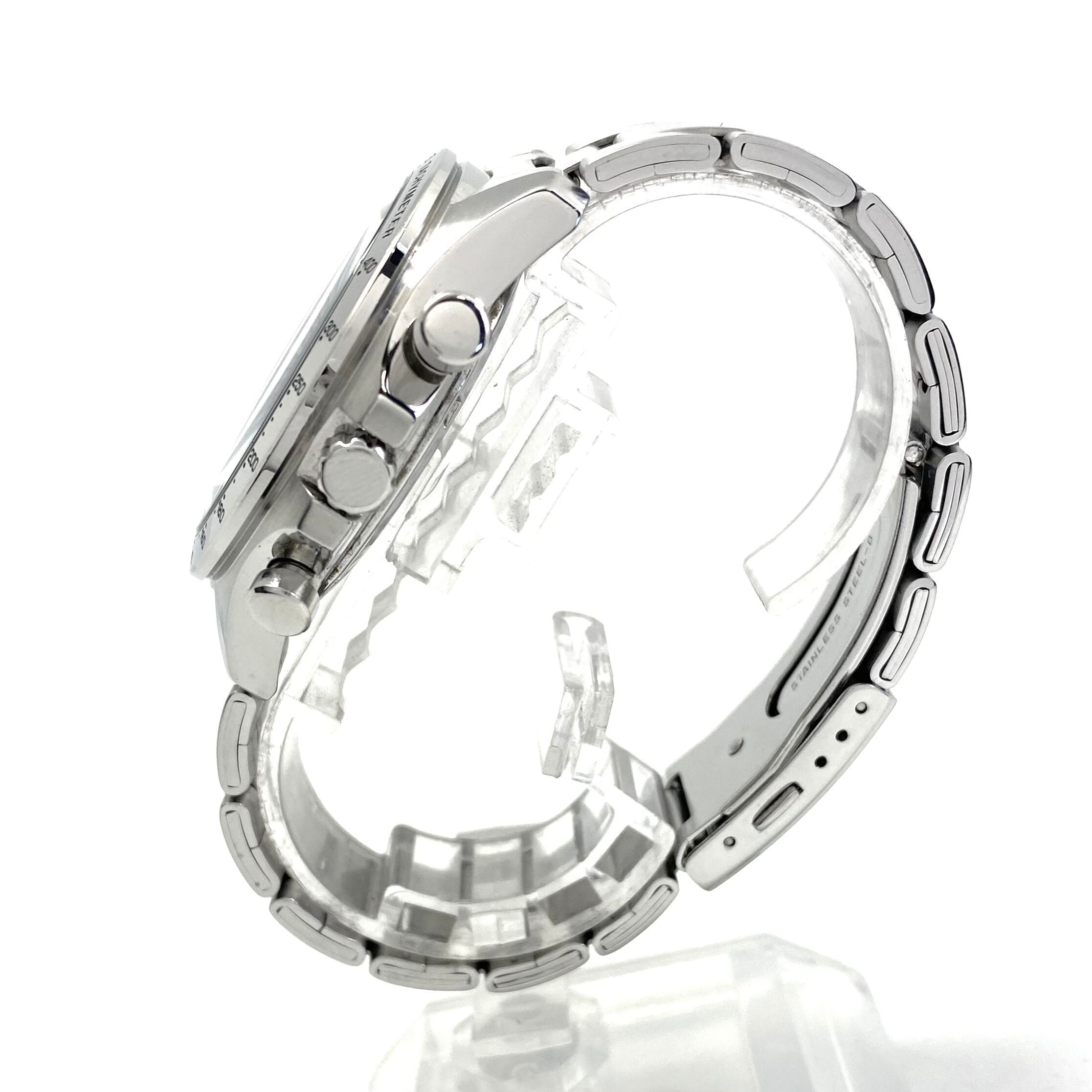 【希少】腕時計 メンズ セイコー SEIKO 8T63-0100 500系こだまウォッチ 500系新幹線 25周年記念モデル 5000本限定 クォーツ 青 クロノグラフ デイト表示 10気圧防水