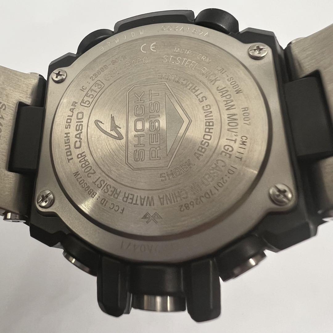 カシオ Gショック G-STEEL タフソーラー 黒 スマホリンク
