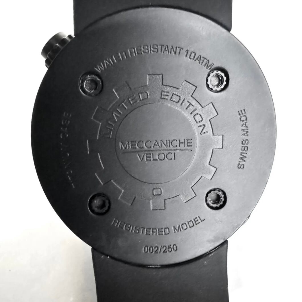 【希少】メカニケヴェローチ ドゥエヴァルヴォレ 世界250本限定 自動巻 2タイムゾーン オレンジ ラバー デイト表示