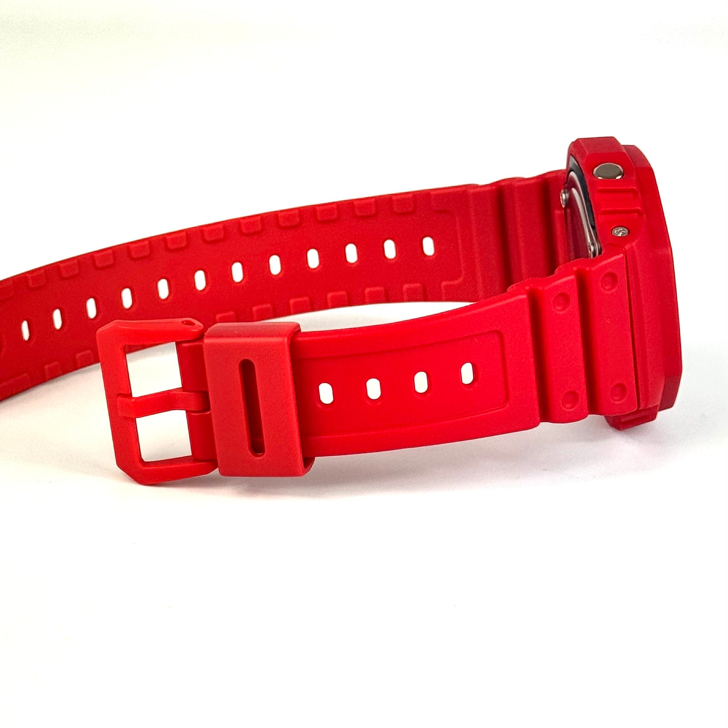 【美品】カシオ G-SHOCK ジーショック 2100シリーズ GA-2100-4AJF クォーツ アナデジ レッド 樹脂ベルト