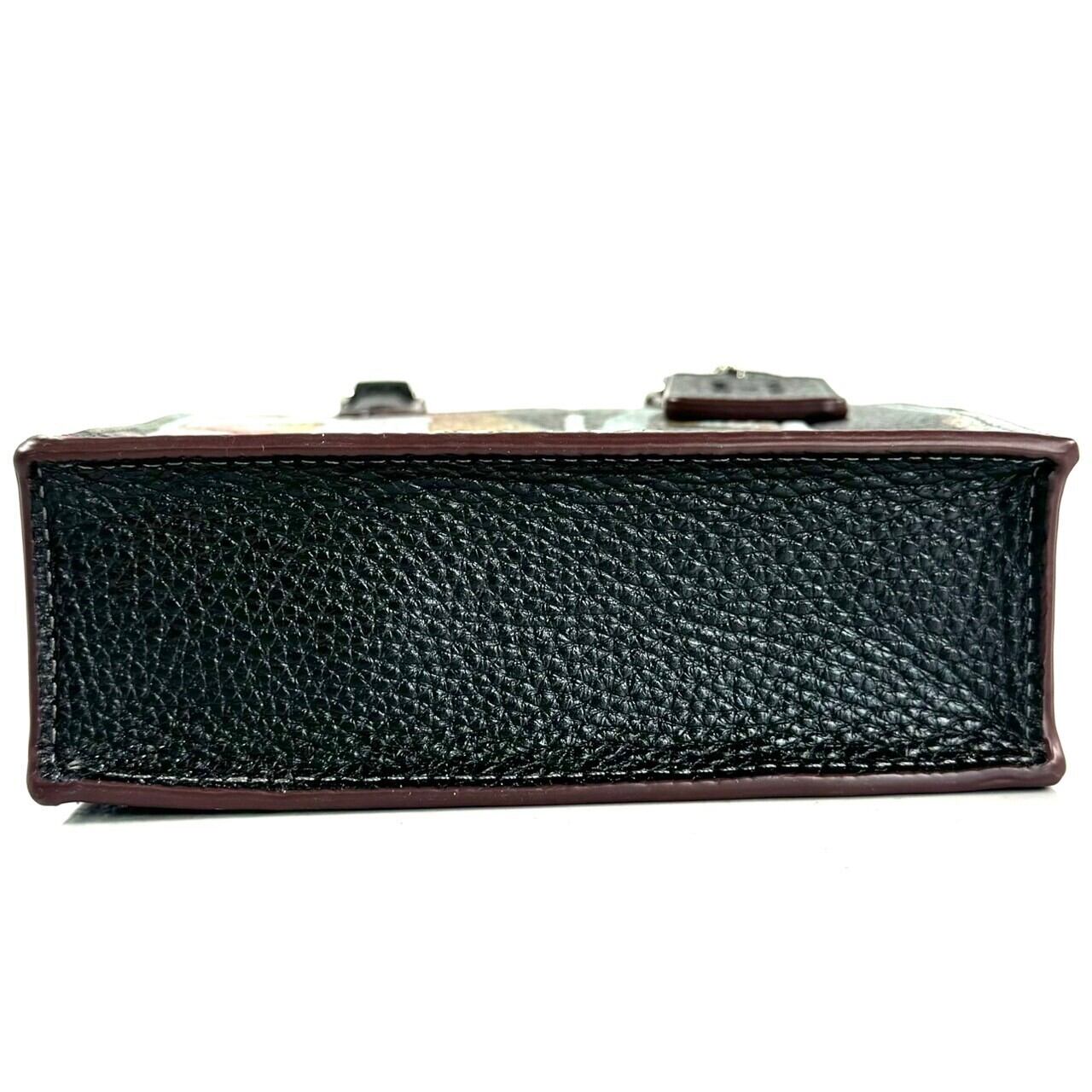 【ほぼ未使用】コーチ Coach CM213 ミニトートバッグ ミント&サーフ マルチカラー