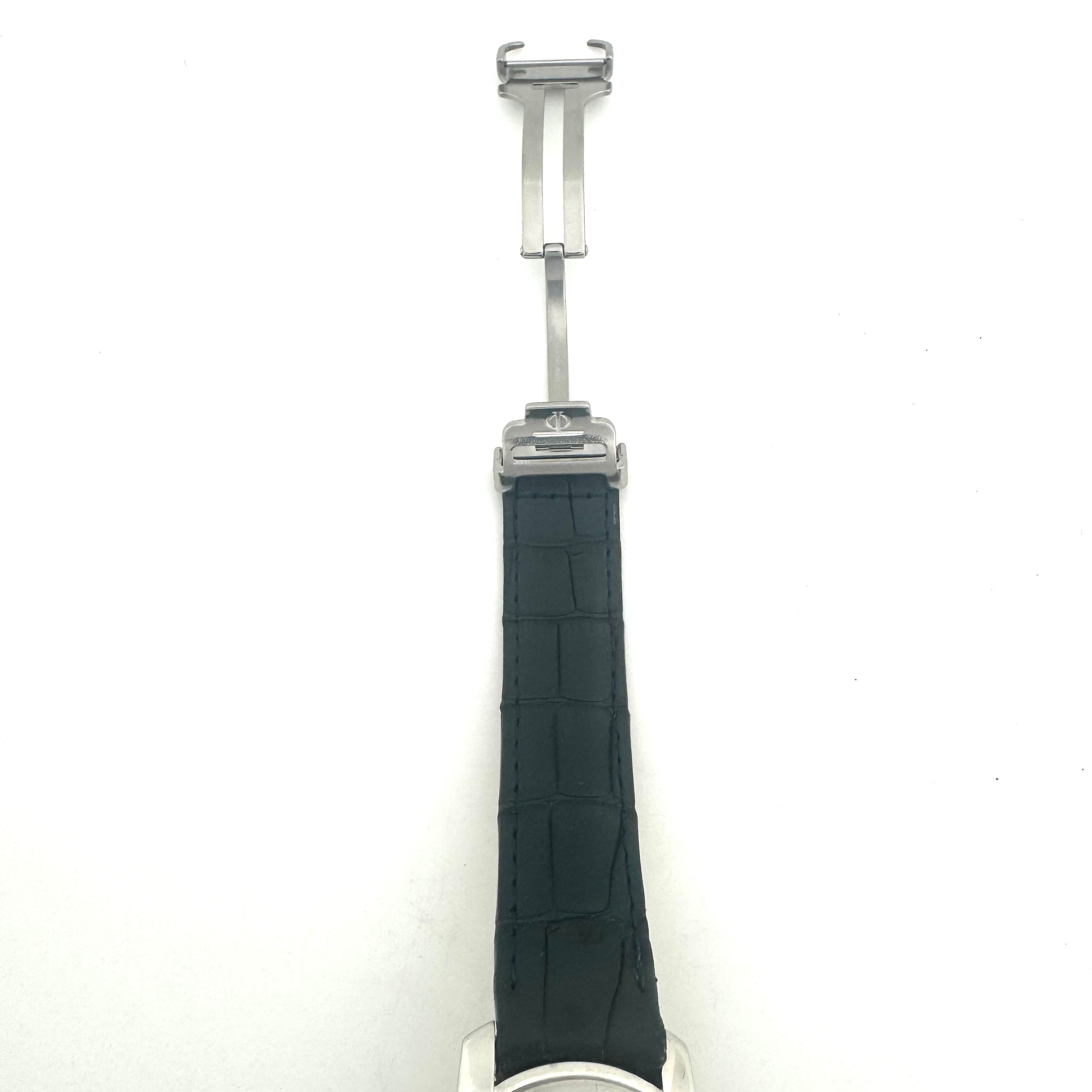 【美品・OH、電池交換済み】ボーム&メルシエ ケープランド MV045214 5267466 クォーツ デイト表示 シルバー 革ベルト