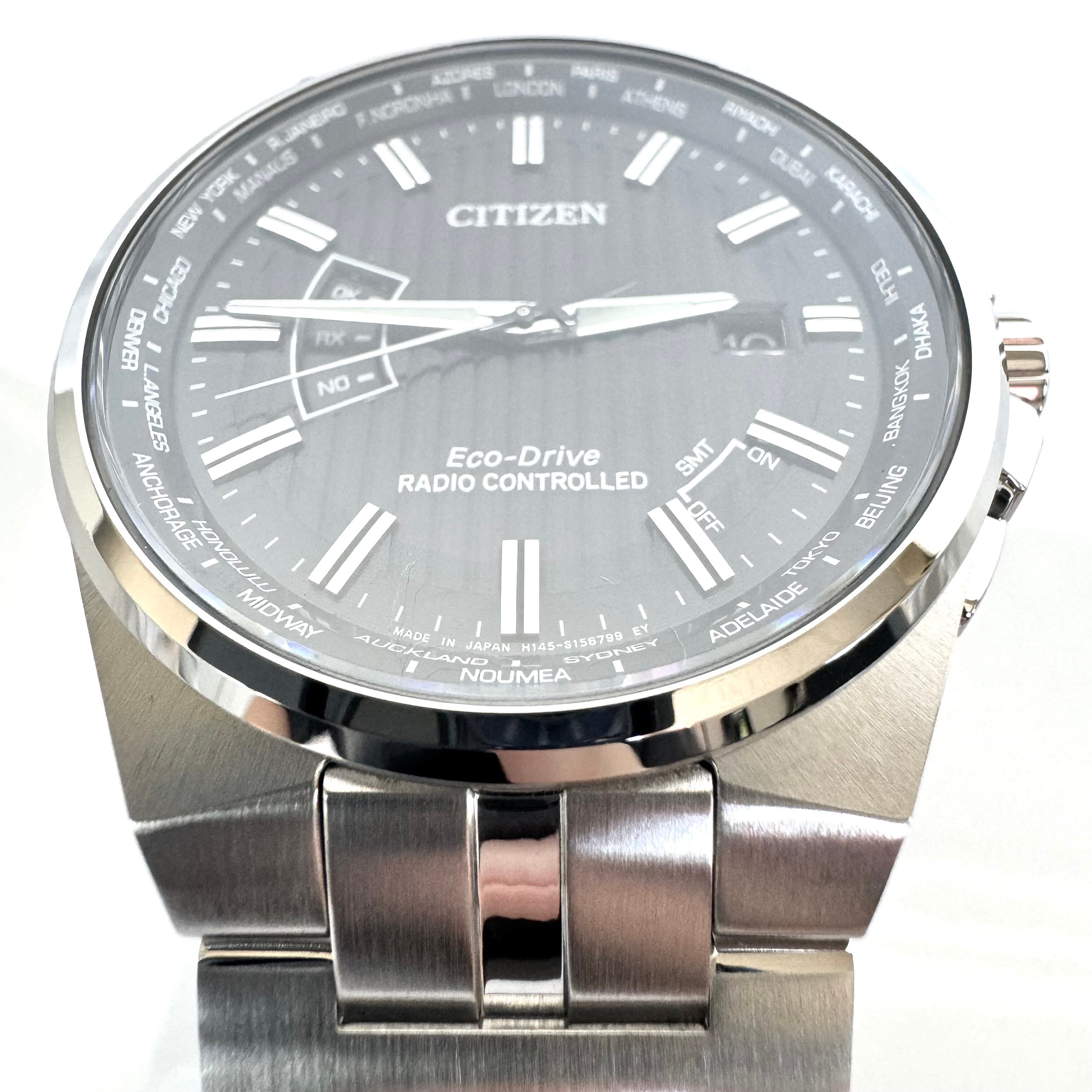 シチズン シチズンコレクション CB0161-82E H145-S116643 電波ソーラー デイト表示 黒